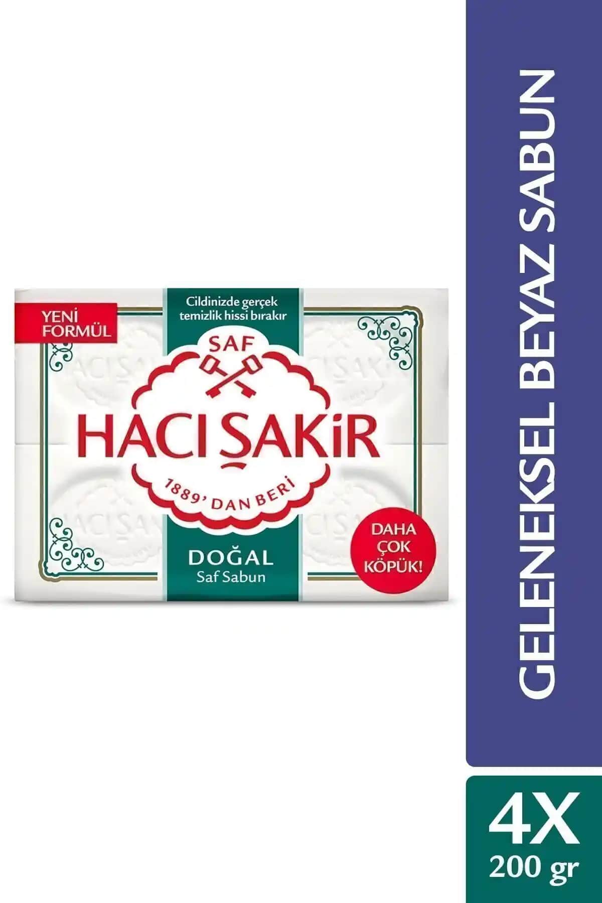 Hacı Şakir Doğal Geleneksel Beyaz Sabun: Saf ve Güvenilir Temizlik Ürünü