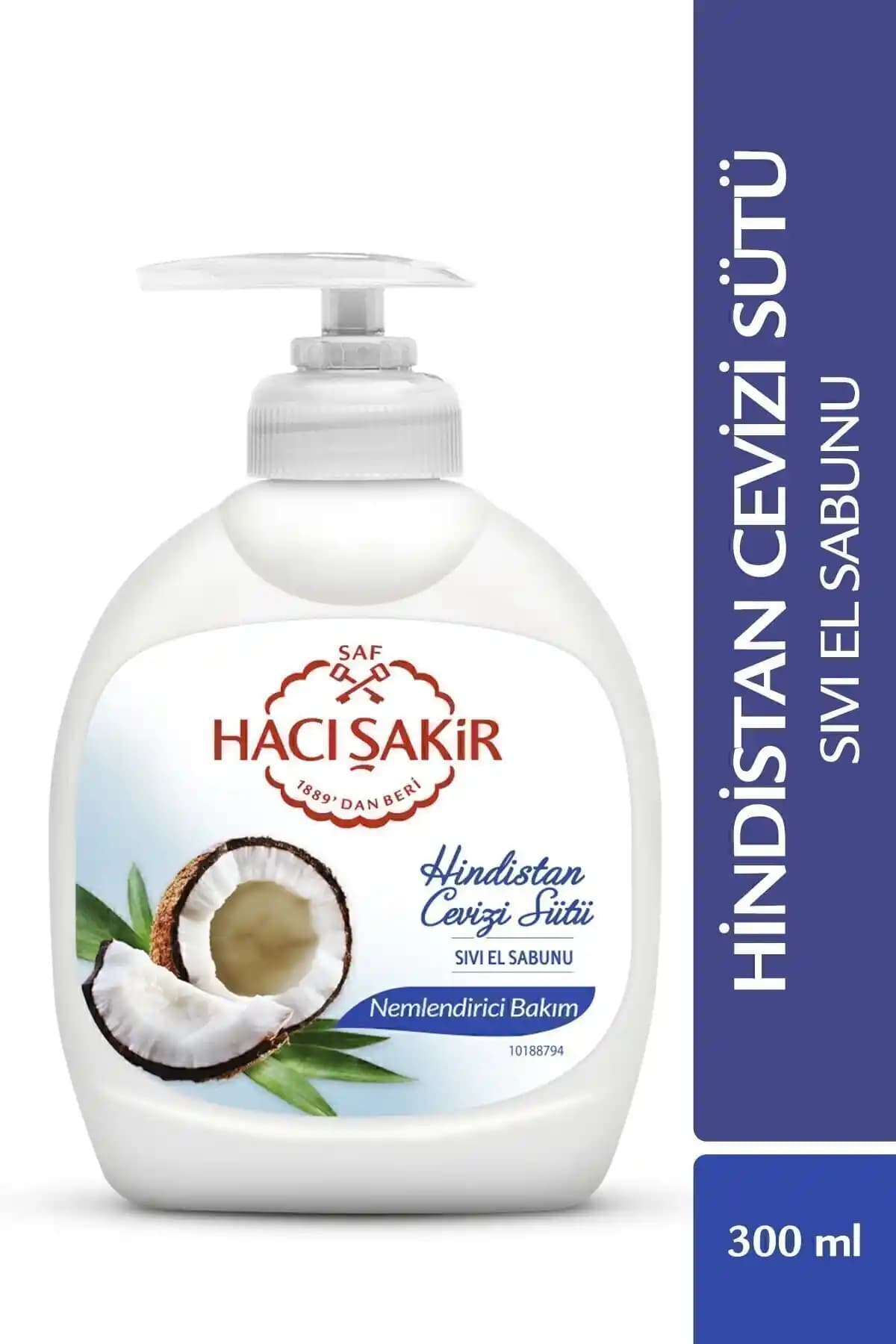 Hacı Şakir Hindistan Cevizi Sütü Nemlendirici El Sabunu Doğal Temizlik ve Bakım Sağlar