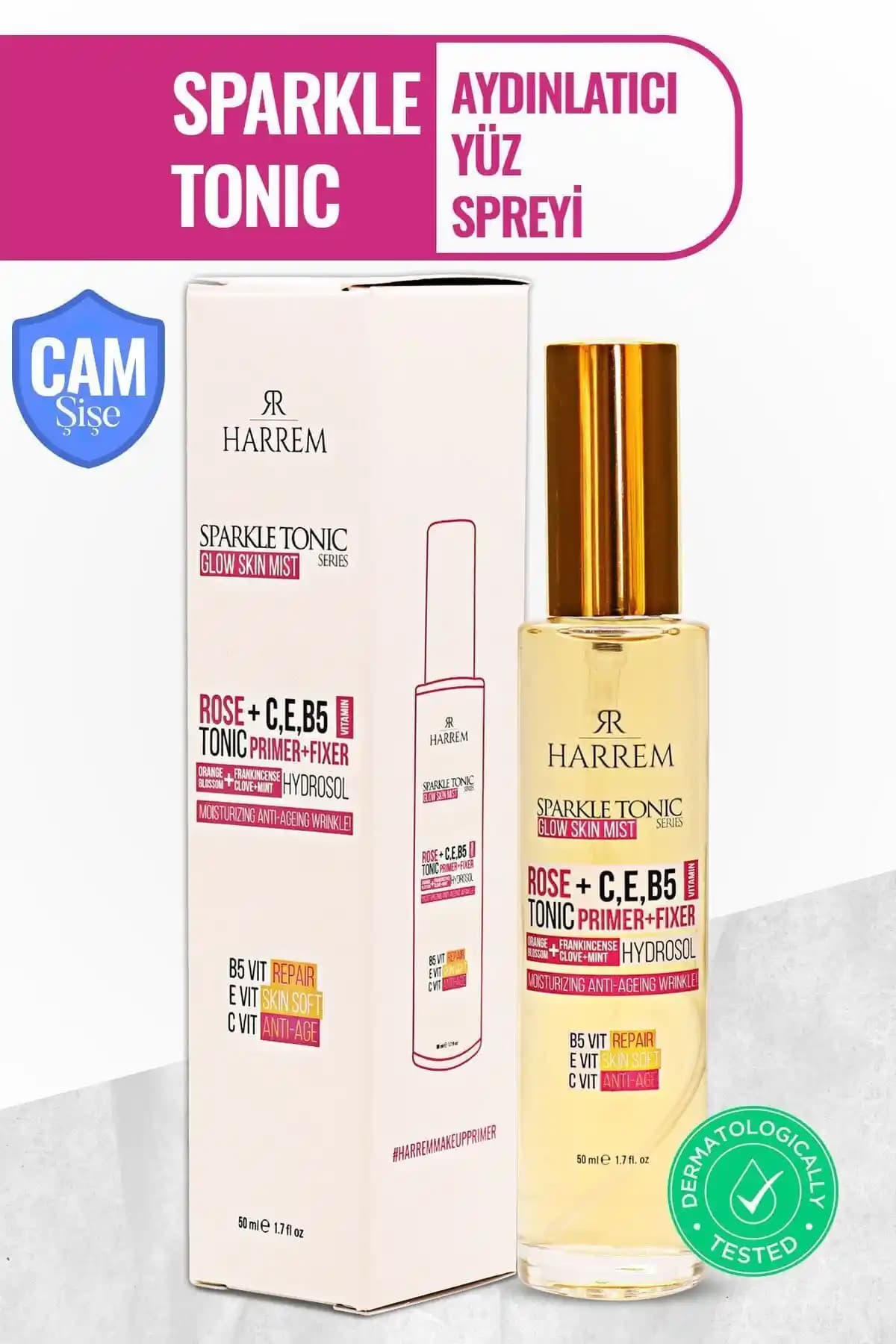 Harrem Glow Skin Mist: Cildinizi Canlandıran Parlaklık ve Ferahlık Sağlayan Yüz Spreyi
