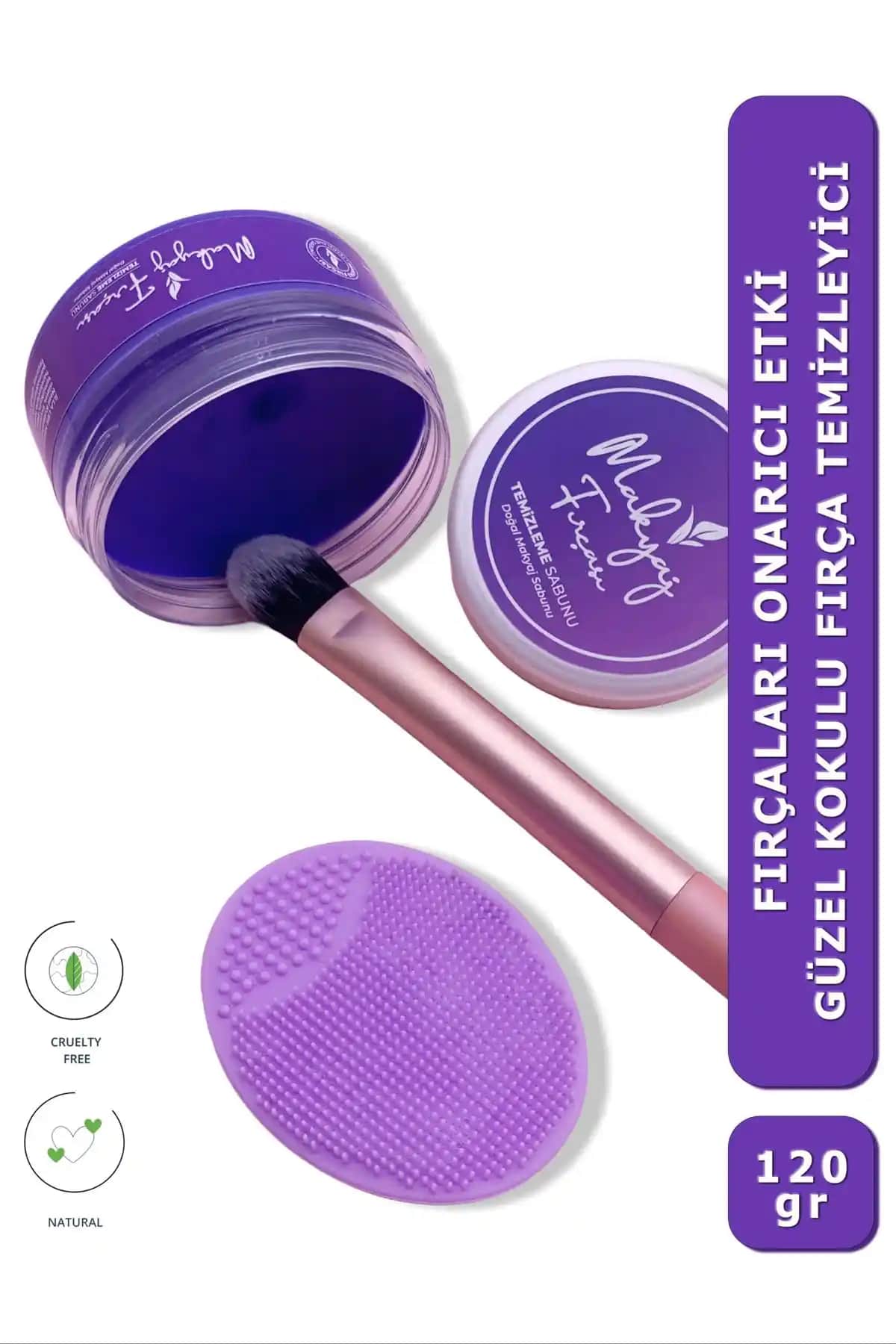 İlla Life Pure Clean Makyaj Fırçası ve Sünger Temizleme Seti Doğal İçeriklerle Hijyen Sağlar