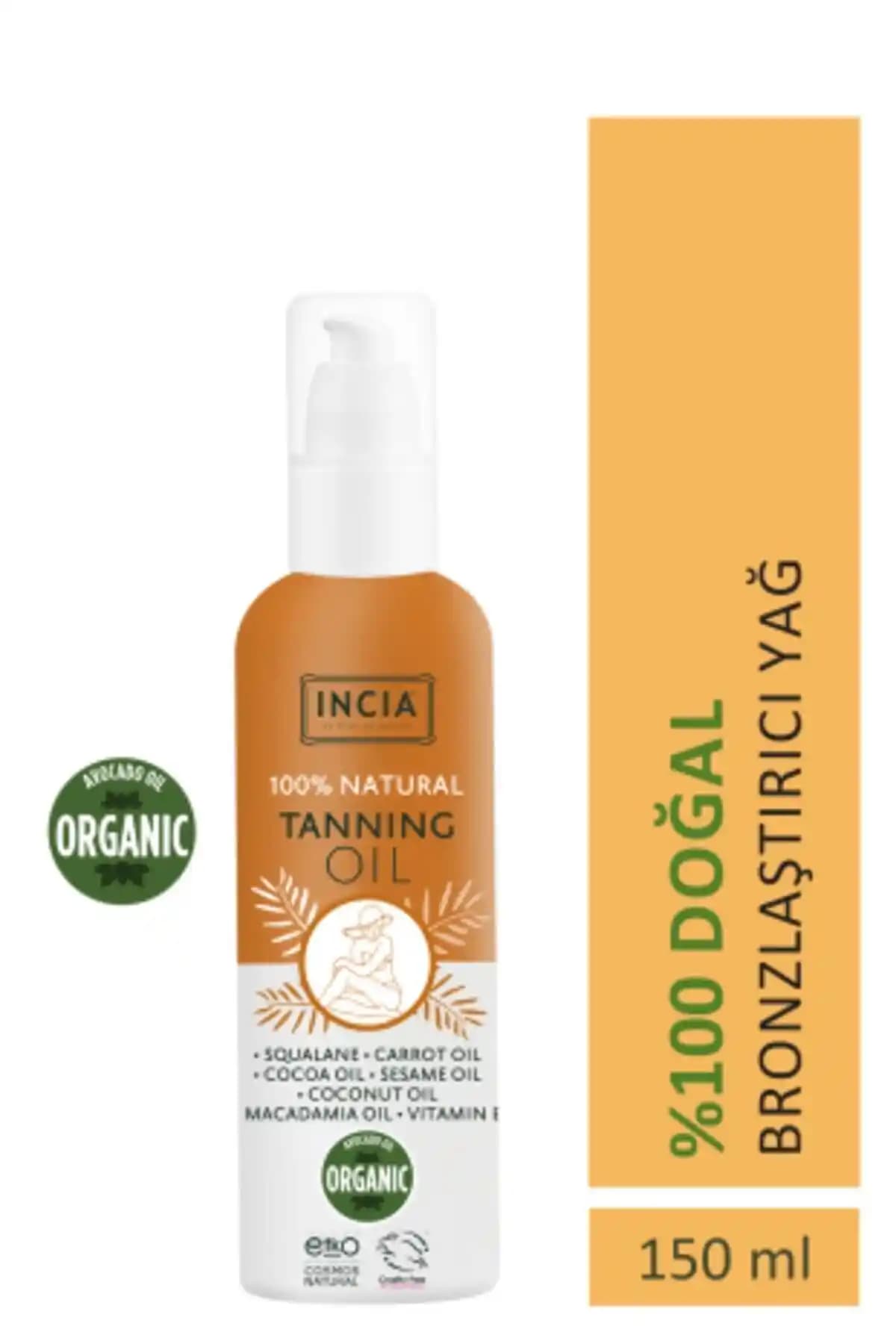 INCIA %100 Doğal Bronzlaştırıcı Yağ: Sağlıklı ve Etkili Bronzer Seçeneği