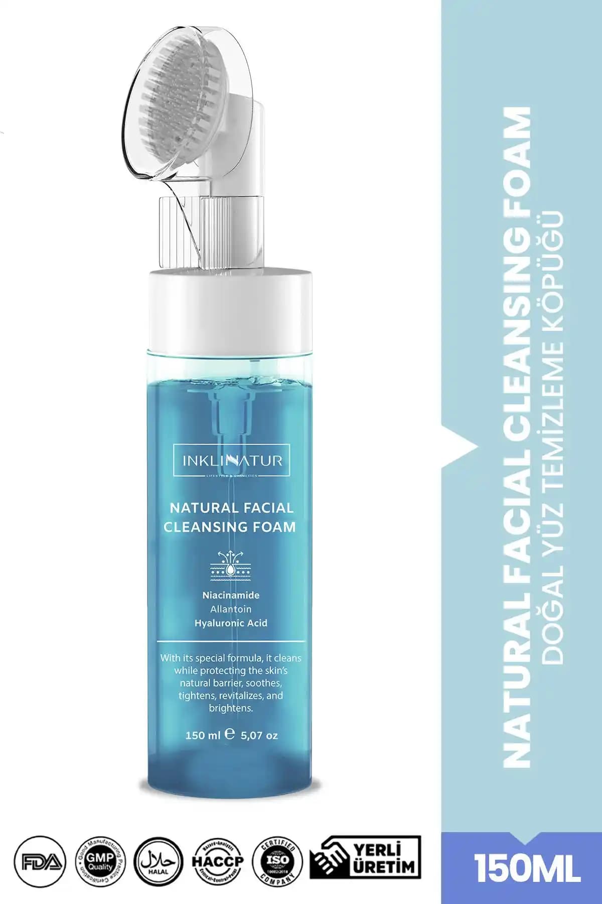 INKLINATUR Doğal Yüz Temizleme Köpüğü - Gözenekleri Temizleyen ve Parlaklık Kazandıran Ürün