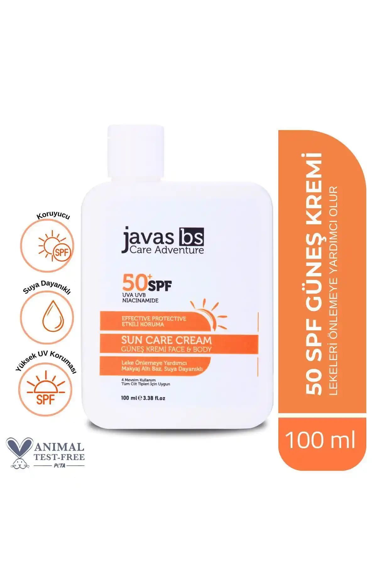 Javas BS Güneş Koruyucu Krem SPF 50+ ile Cilt Sağlığını Koruma ve Gençlik Sürdürme