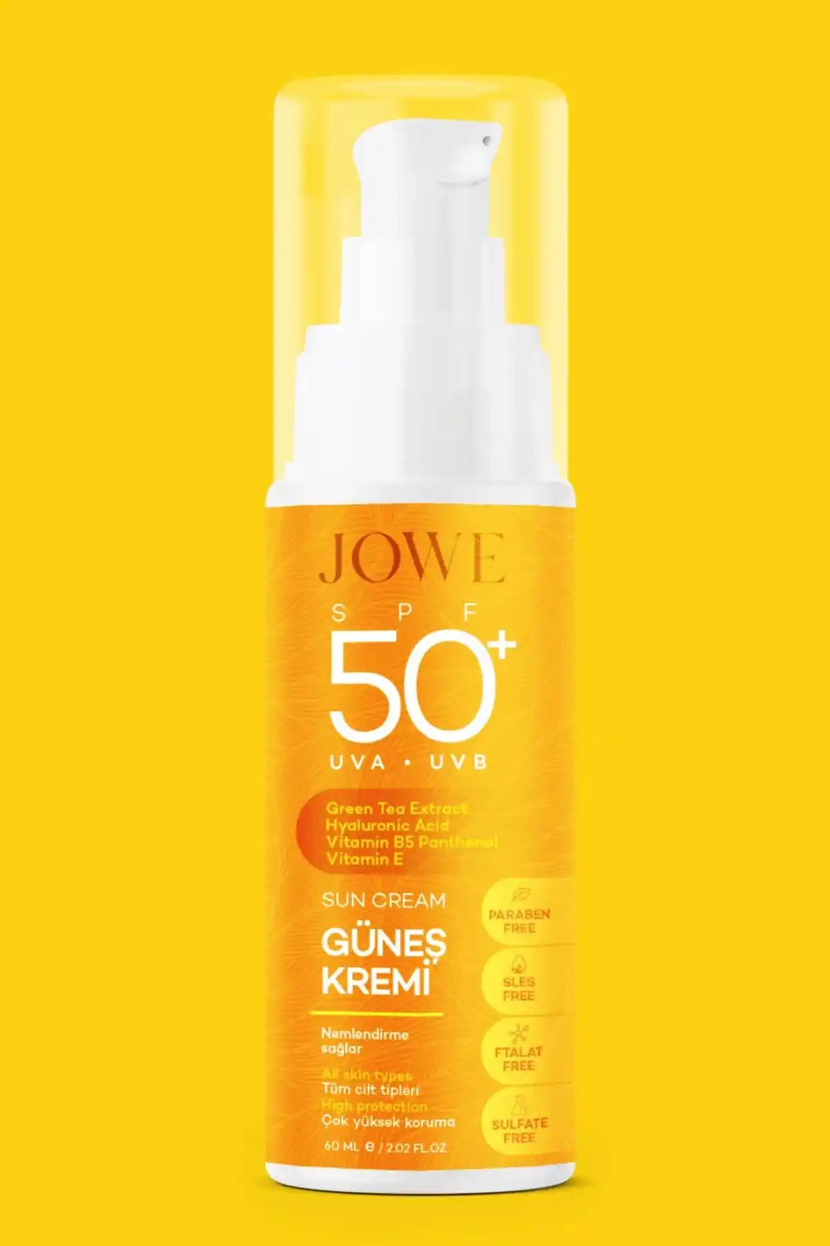 JOWE Güneş Kremi 50 SPF: Yüksek Koruma ve Nemlendirme Özellikleri