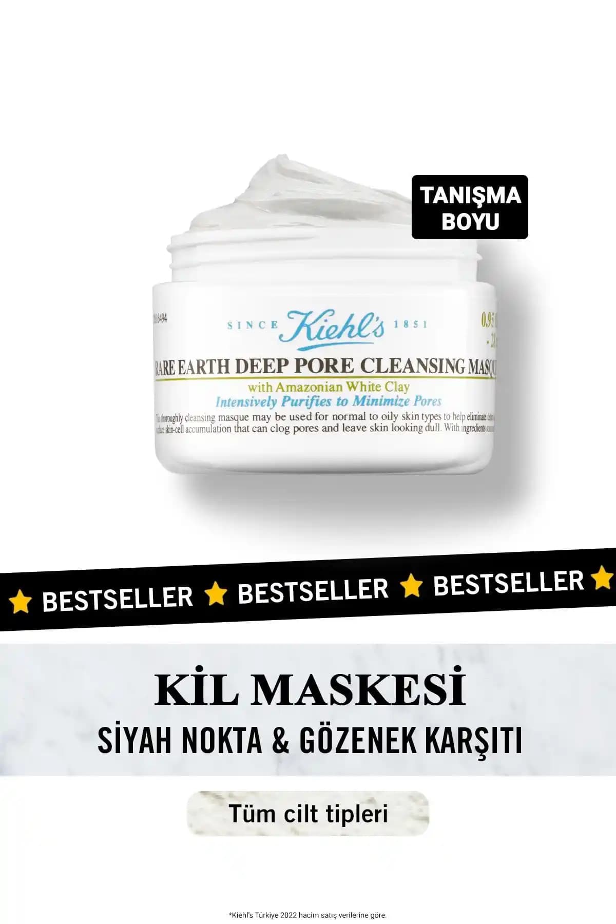 Kiehl's Rare Earth Kil Maskesi: Siyah Nokta ve Gözenek Temizliği İçin Etkili Çözüm