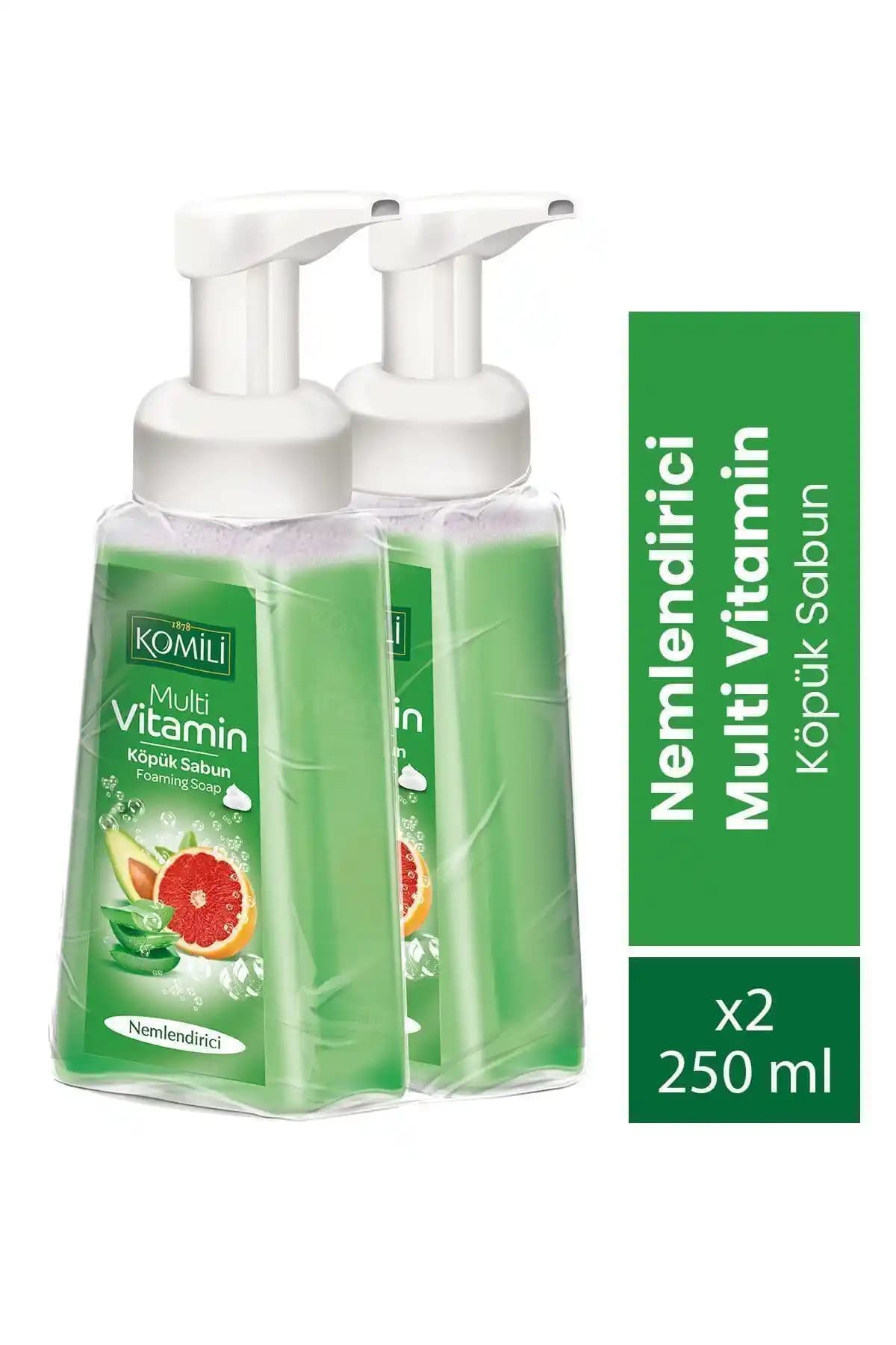 Komili Multivitamin Köpük Sabun: Hijyen ve Cilt Bakımı İçin Güvenilir Temizlik Çözümü