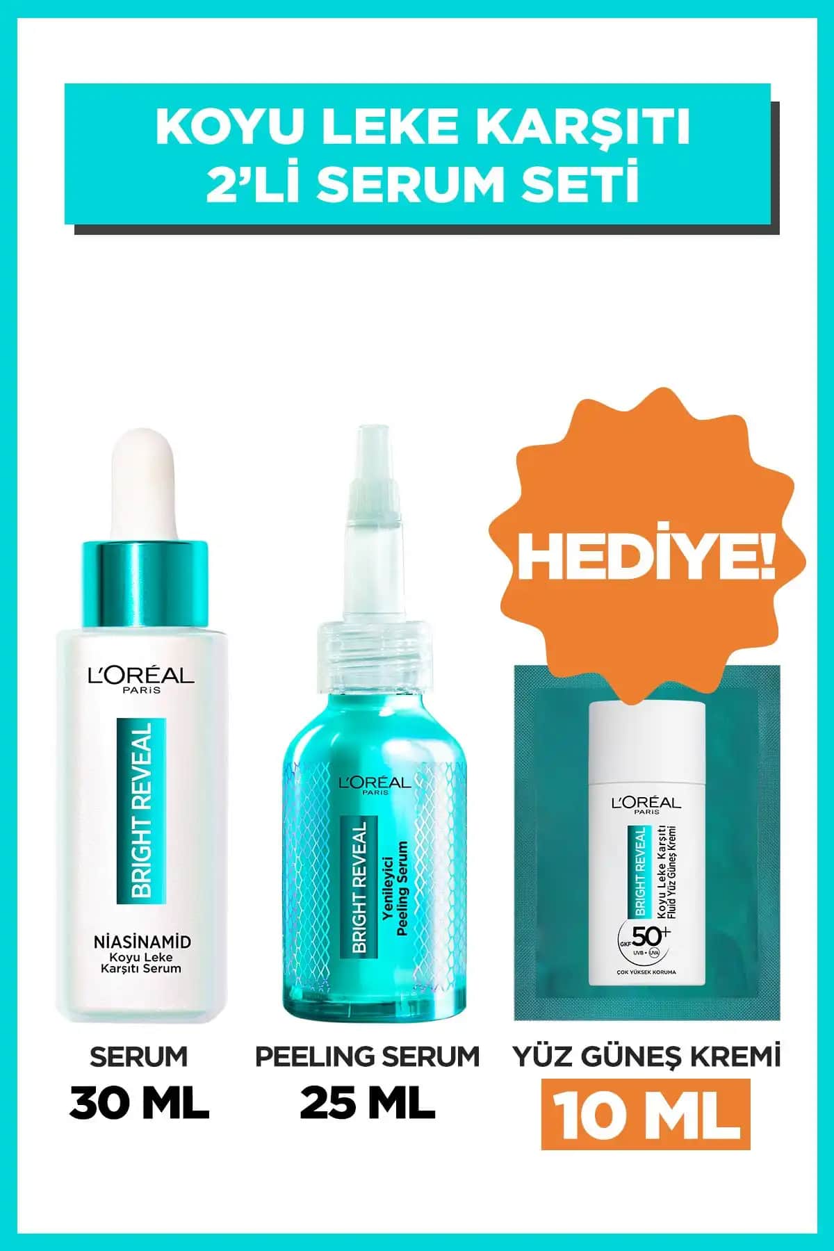 2025'te Cildinizde Devrim: L'Oreal Bright Reveal Serum Setiyle Koyu Lekelere Son