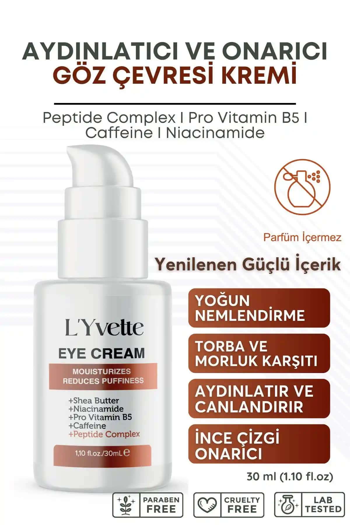 L'Yvette Peptid Complex Göz Altı Torbası: Etkili ve Doğal Göz Bakım Ürünü Tanıtımı