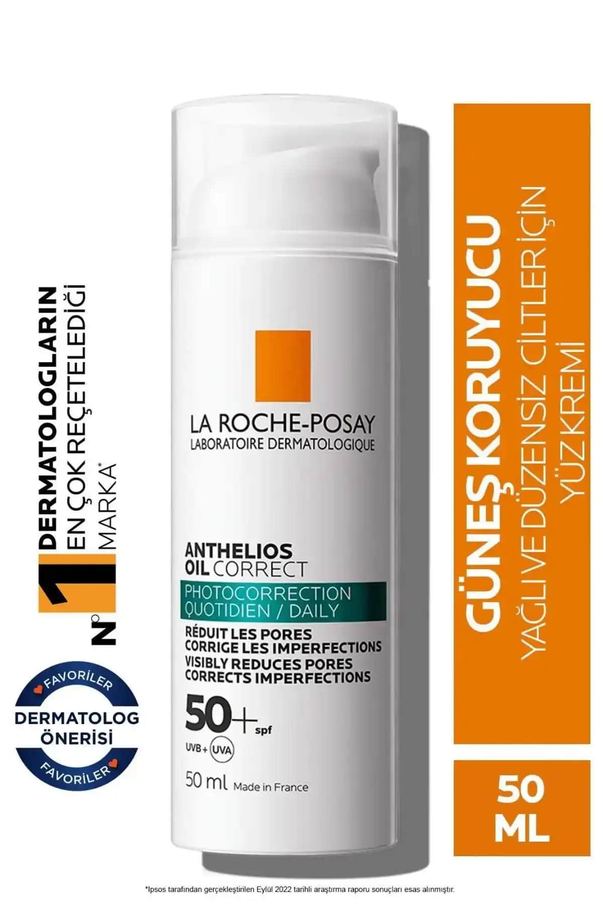 La Roche Posay Anthelios Oil Correct SPF 50 Yağlı ve Akneye Eğilimli Ciltler İçin Güneş Kremi