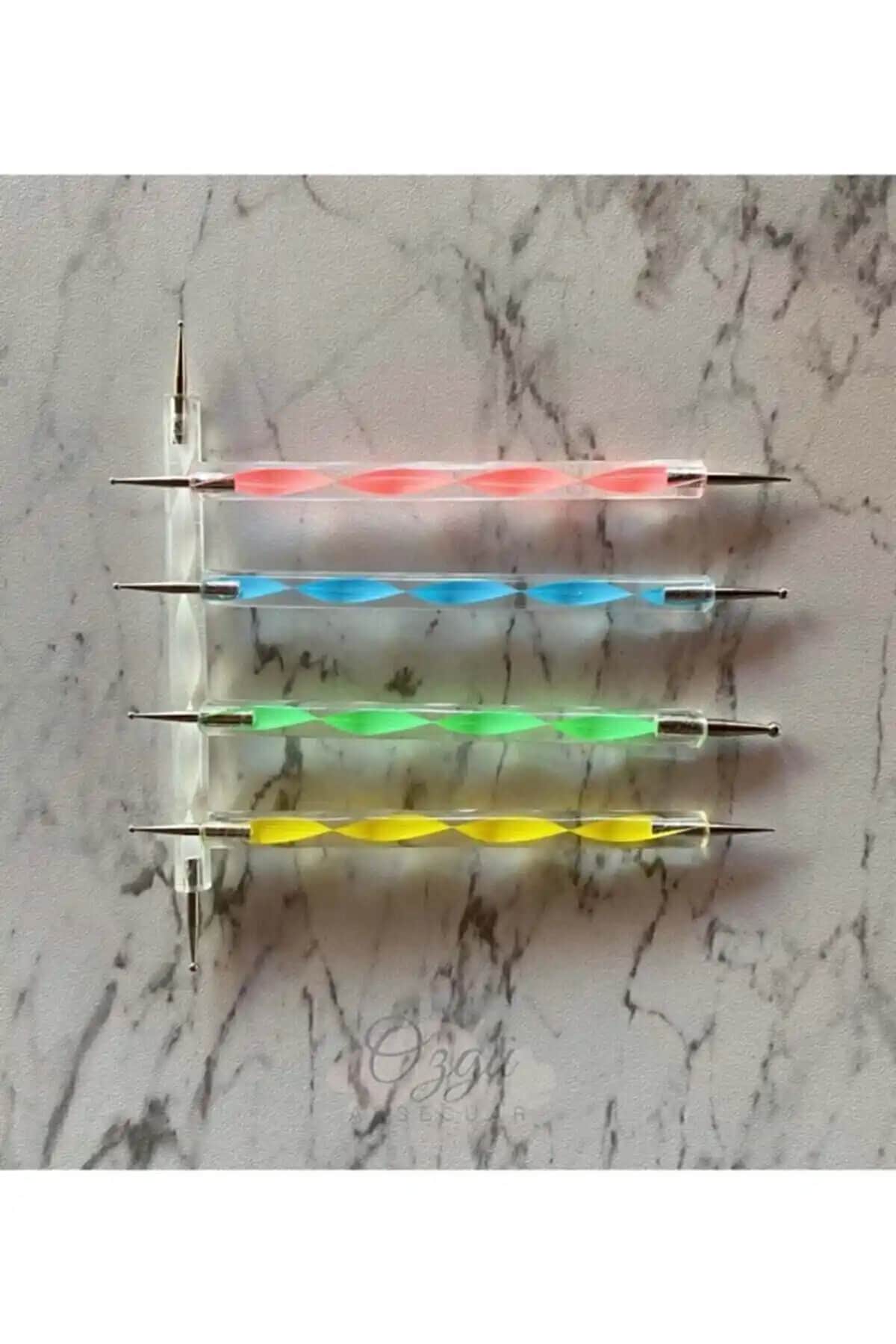 LARİN Kozmetik 5'li Nail Art Kalemi Seti - Çok Yönlü ve Dayanıklı Tırnak Süsleme Aracı