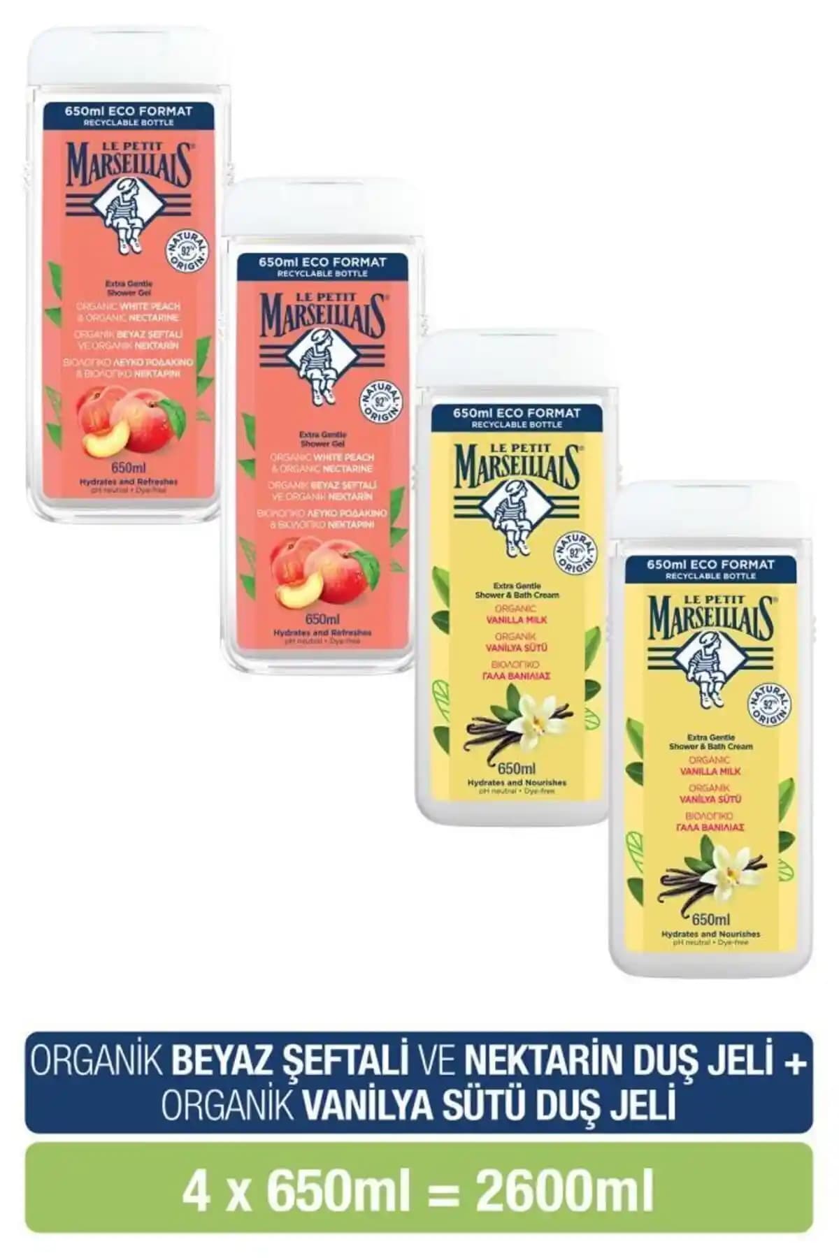 Le Petit Marseillais Beyaz Şeftali ve Nektarinli Vanilya Sütü Duş Jeli İncelemesi