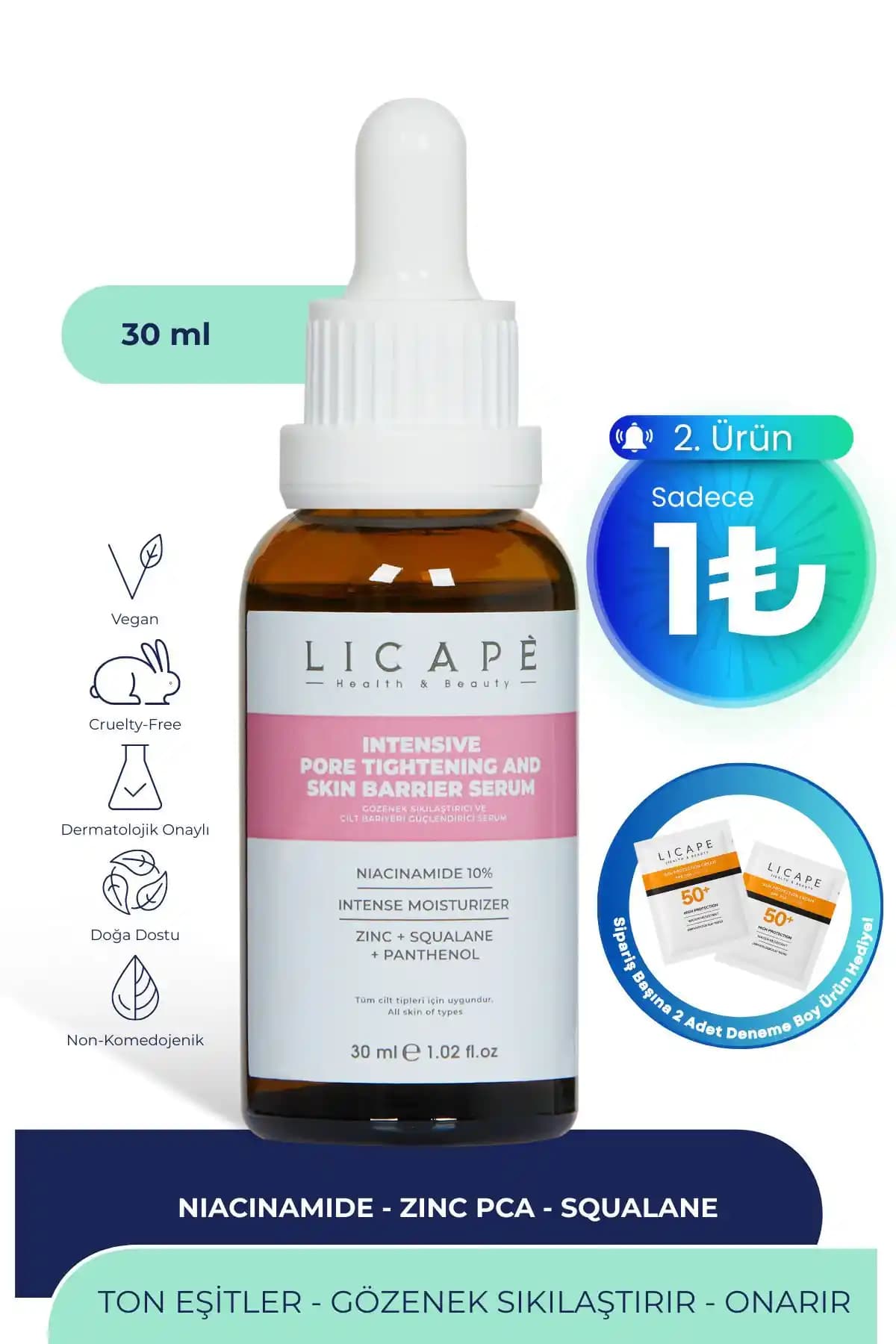 Licape Gözenek Sıkılaştırıcı ve Cilt Bariyeri Güçlendirici Serum Ürün İncelemesi ve Faydaları