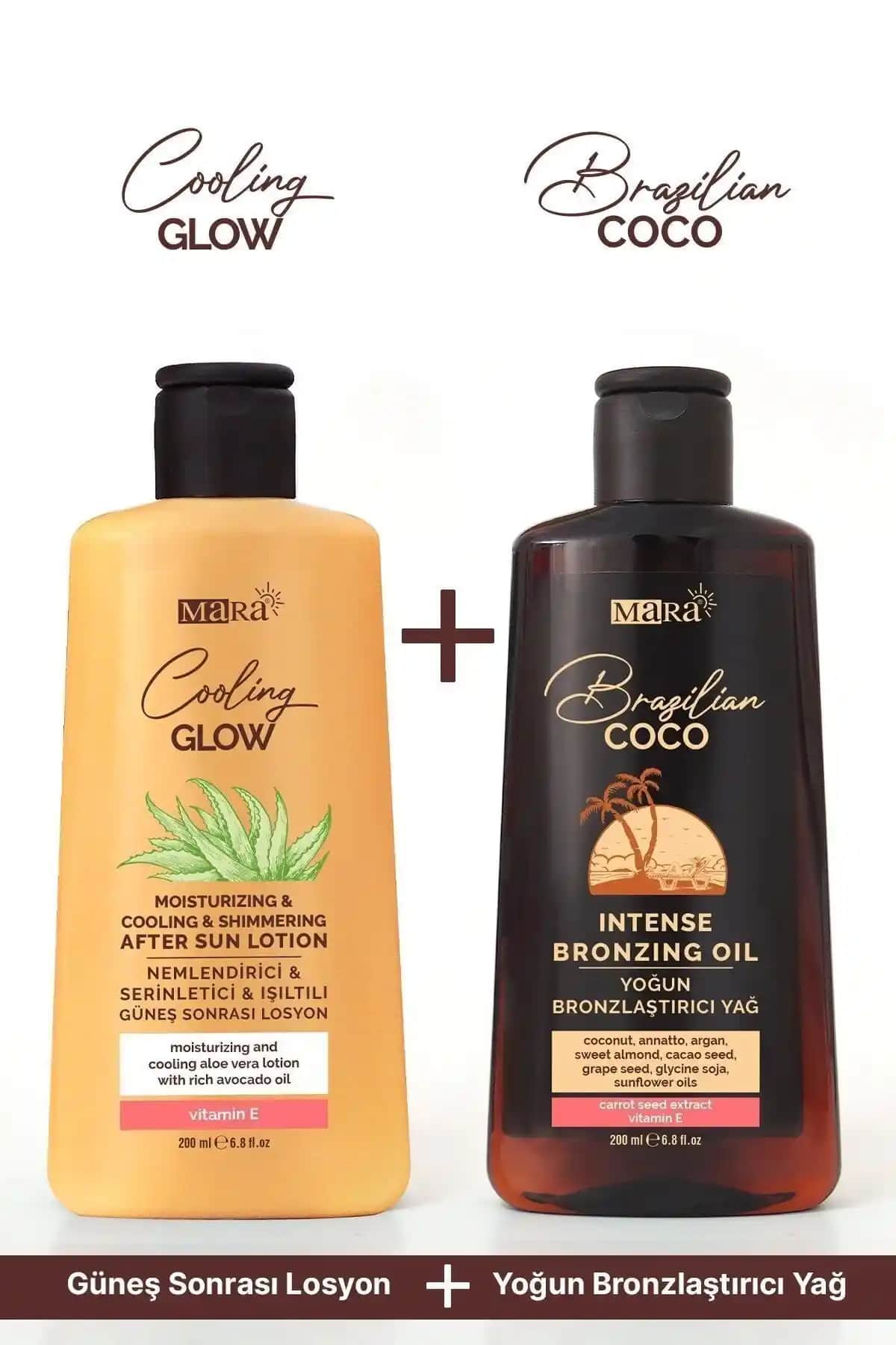 Mara Güneş Yağı ve Güneş Sonrası Losyon Seti ile Yoğun Bronzluk ve Parlaklık Sağlayın