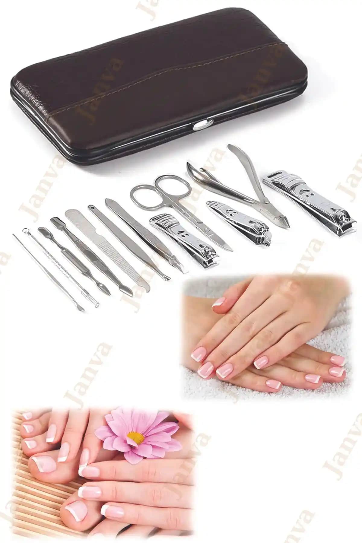 MERZE 12 Parça Profesyonel Manikür Seti: Kaliteli ve Çok Fonksiyonlu Bakım Çözümü