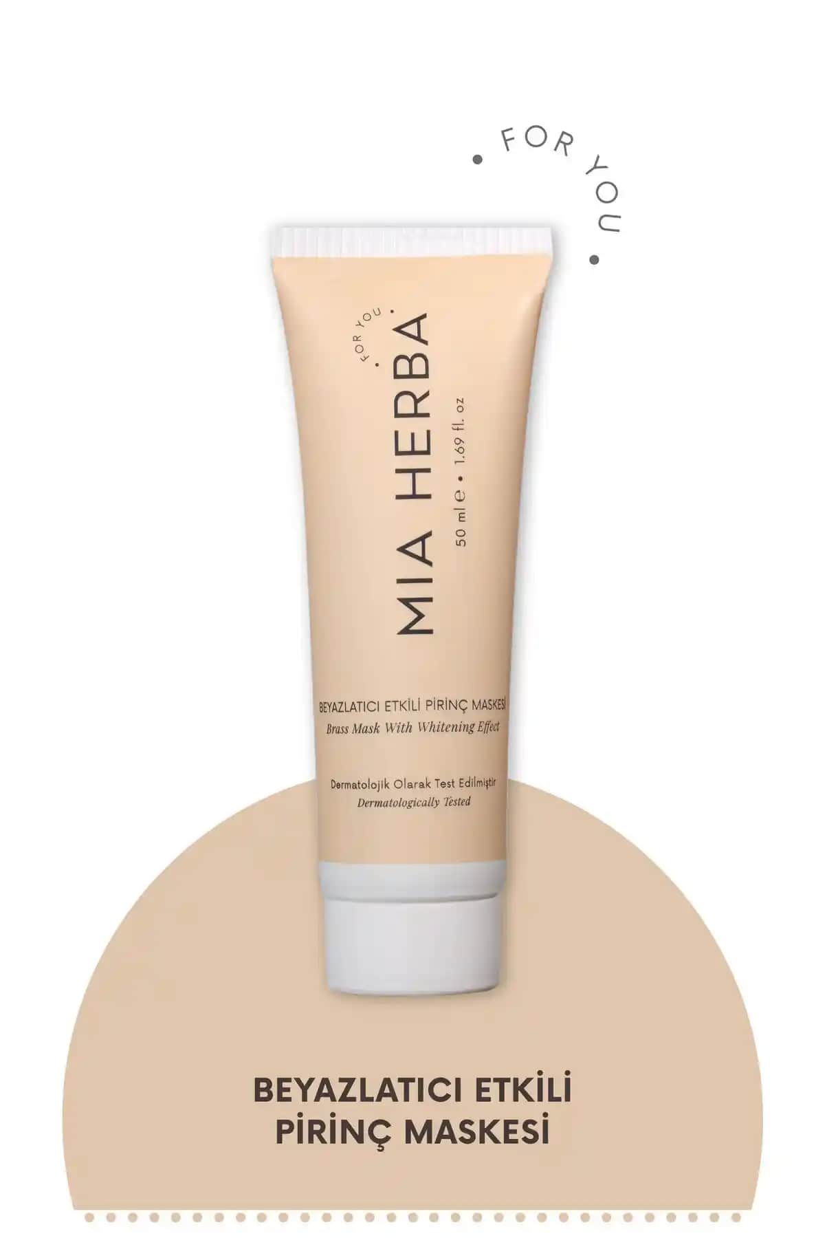 Mia Herba Beyazlatıcı Pirinç Maskesi 50ml ile Cilt Aydınlatma ve Sağlık Bakımı