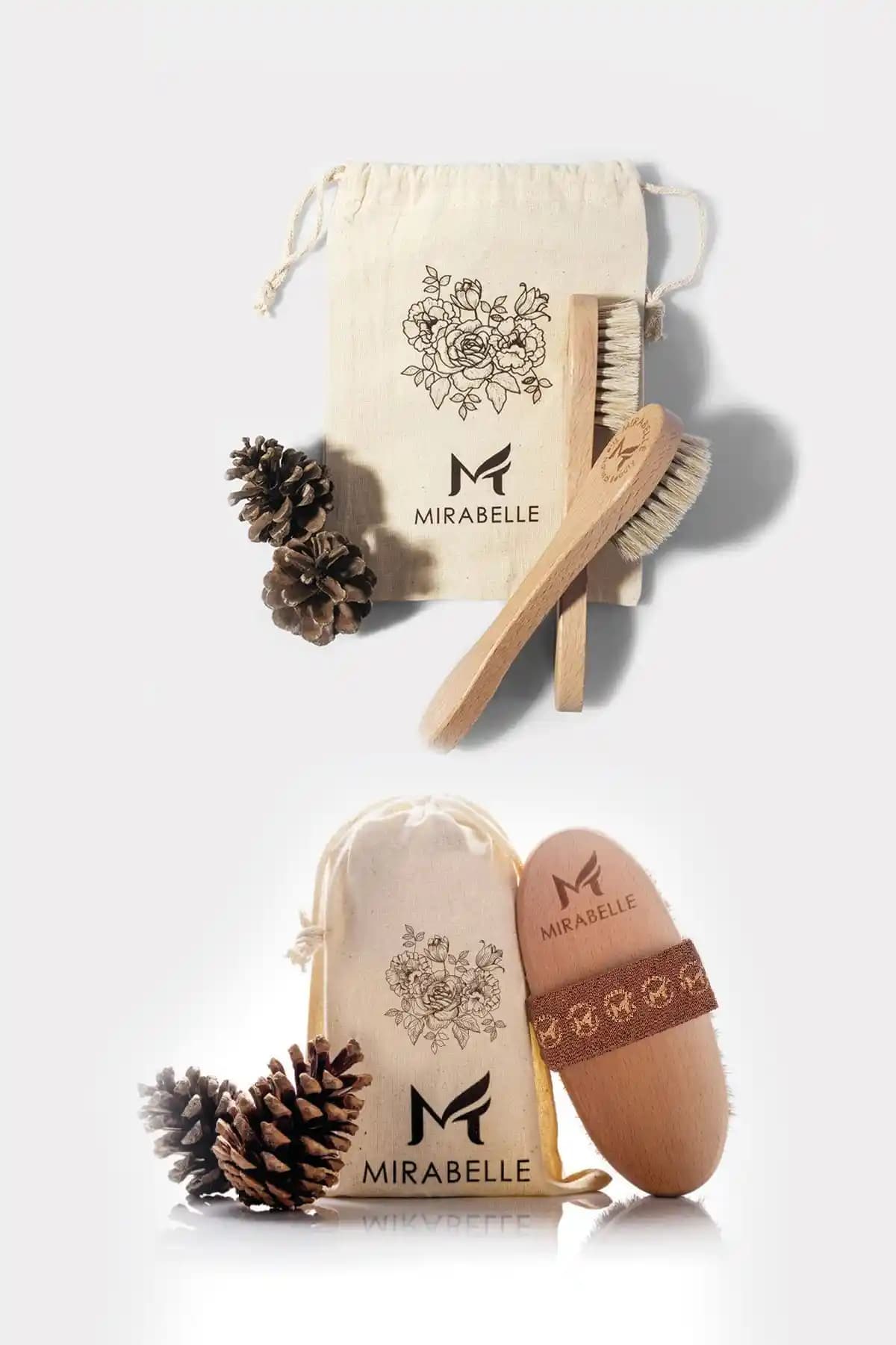 Mirabelle %100 Doğal At Kılı ve Yüz Fırçası ile Doğal Güzellik ve Cilt Bakımı