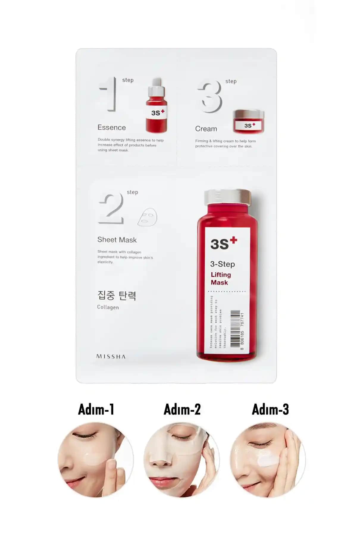 Missha 3 Aşamalı Sıkılaştırıcı Maske: Nem ve Elastikiyet Artırıcı Cilt Bakımı