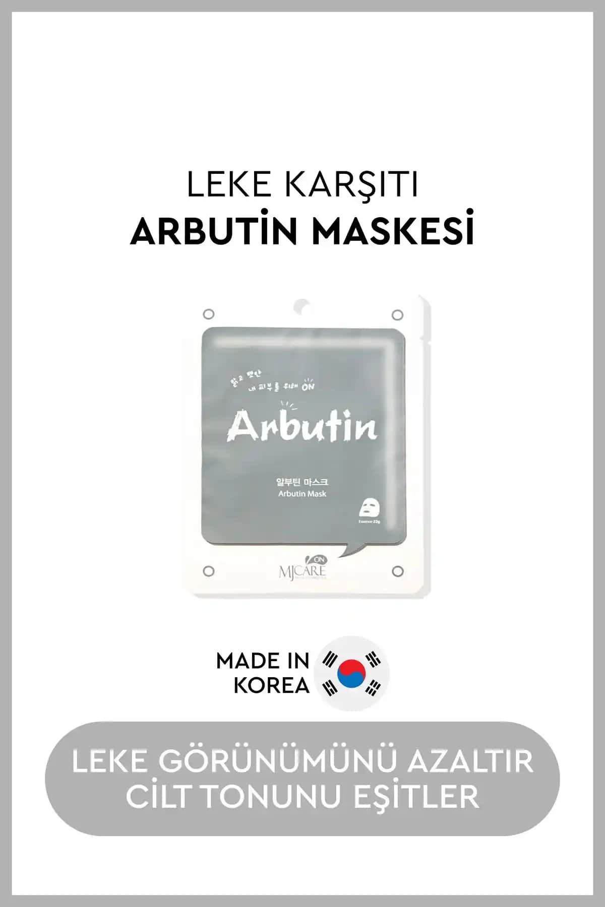 Mjcare Arbutin Özlü Yüz Maskesi: Doğal İçeriklerle Cilt Aydınlatma ve Nemlendirme