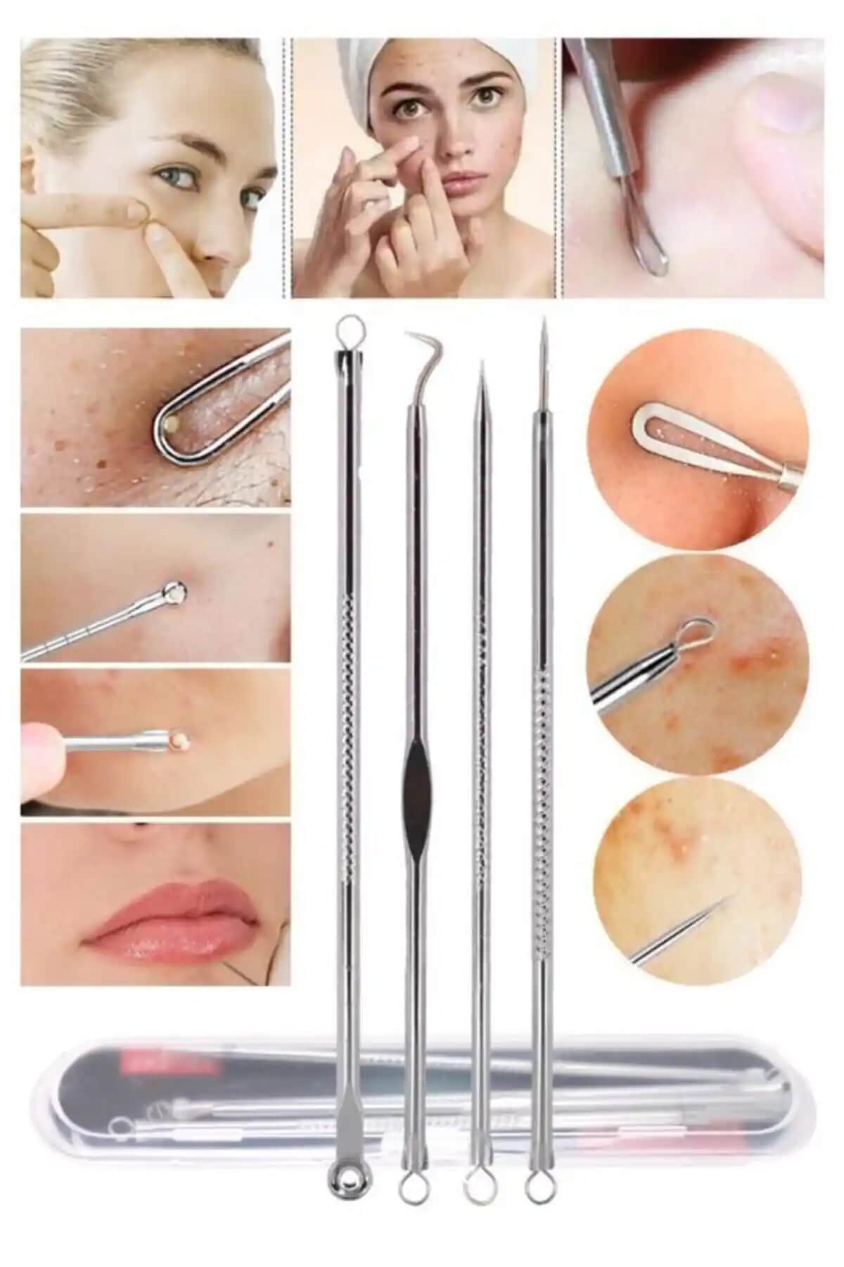 MUJGAN 4'lü Siyah Nokta Temizleyici Komedon Cilt Bakım Seti Türkiye Menşei