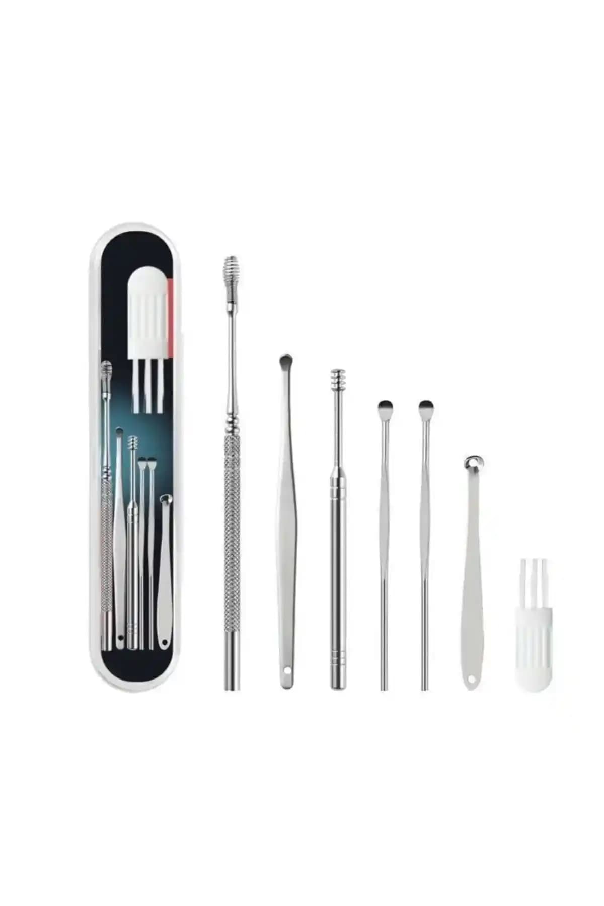 MUJGAN Spiral Kulak Temizleme Seti Paslanmaz Çelik ile Hijyenik ve Dayanıklı Kişisel Bakım Çözümü