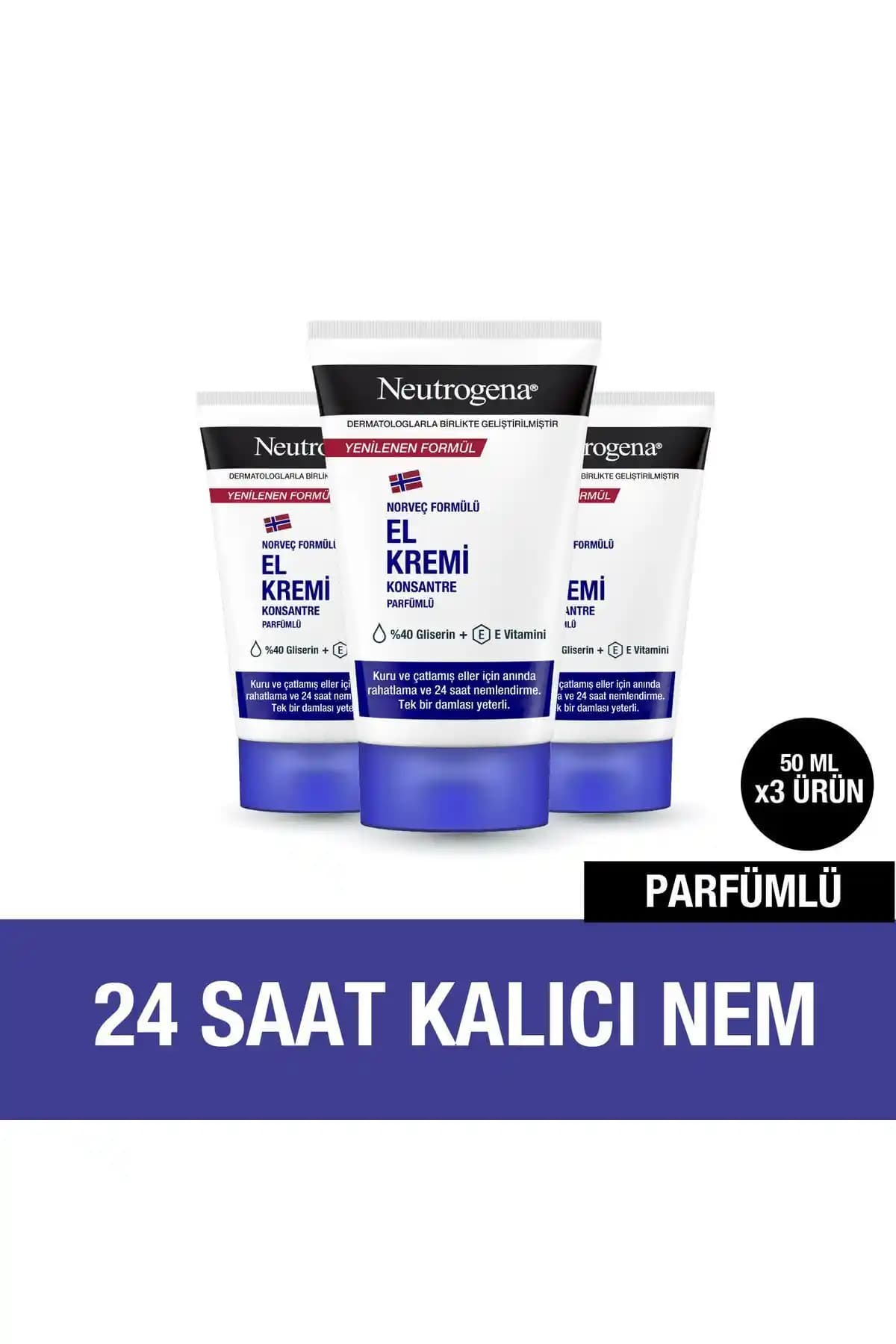 Neutrogena Jel Formunda El Kremi Seti Kuru ve Çatlamış Eller İçin Güvenilir Bakım
