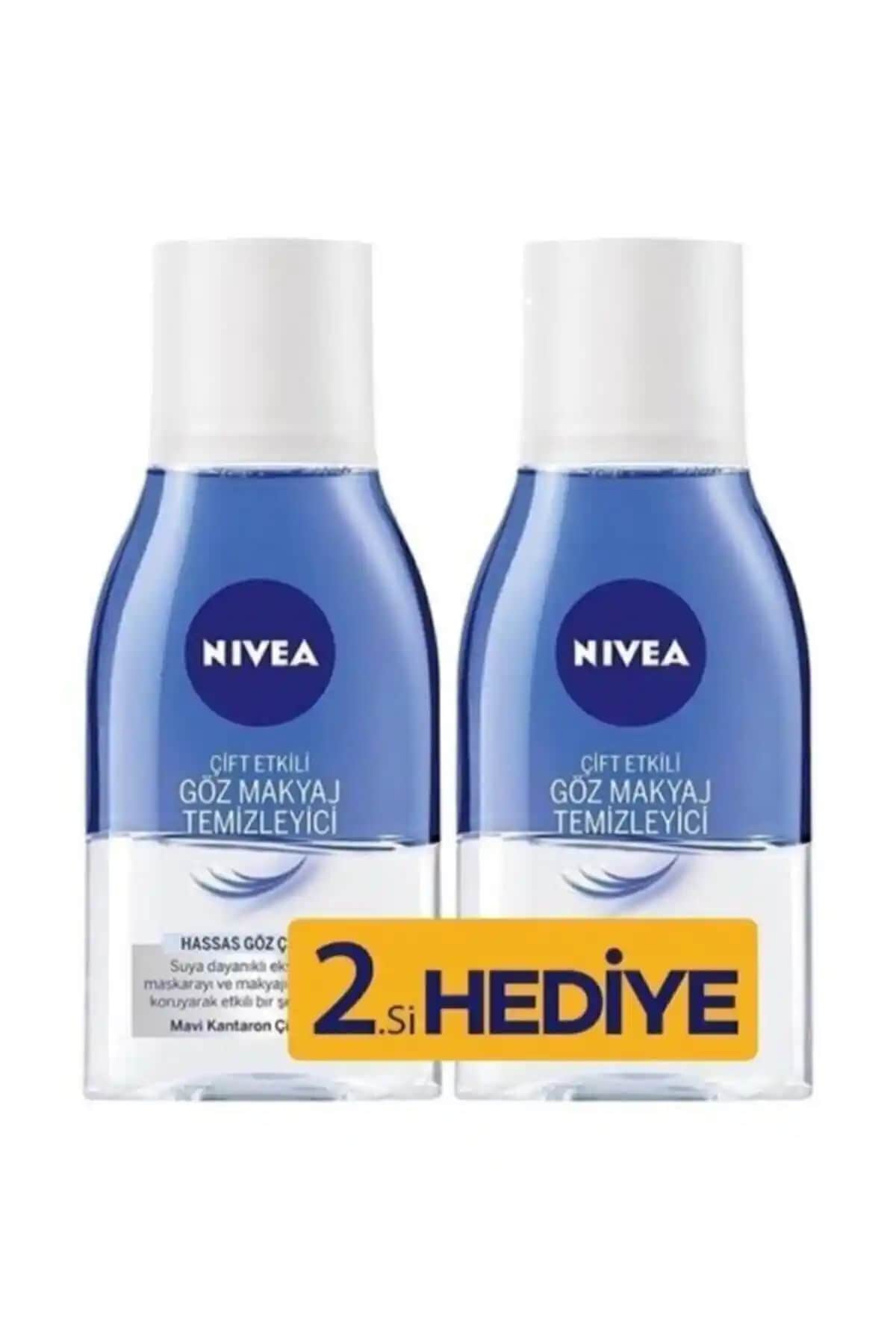 NIVEA Hassas Göz Makyaj Temizleyici Çift Fazlı, Suya Dayanıklı ve Hassas Ciltler İçin