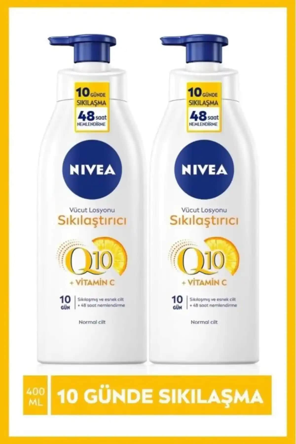 NIVEA Q10 Sıkılaştırıcı Vücut Losyonu: Elastikiyet ve Nemlendirme Sağlayan Güçlü Bakım