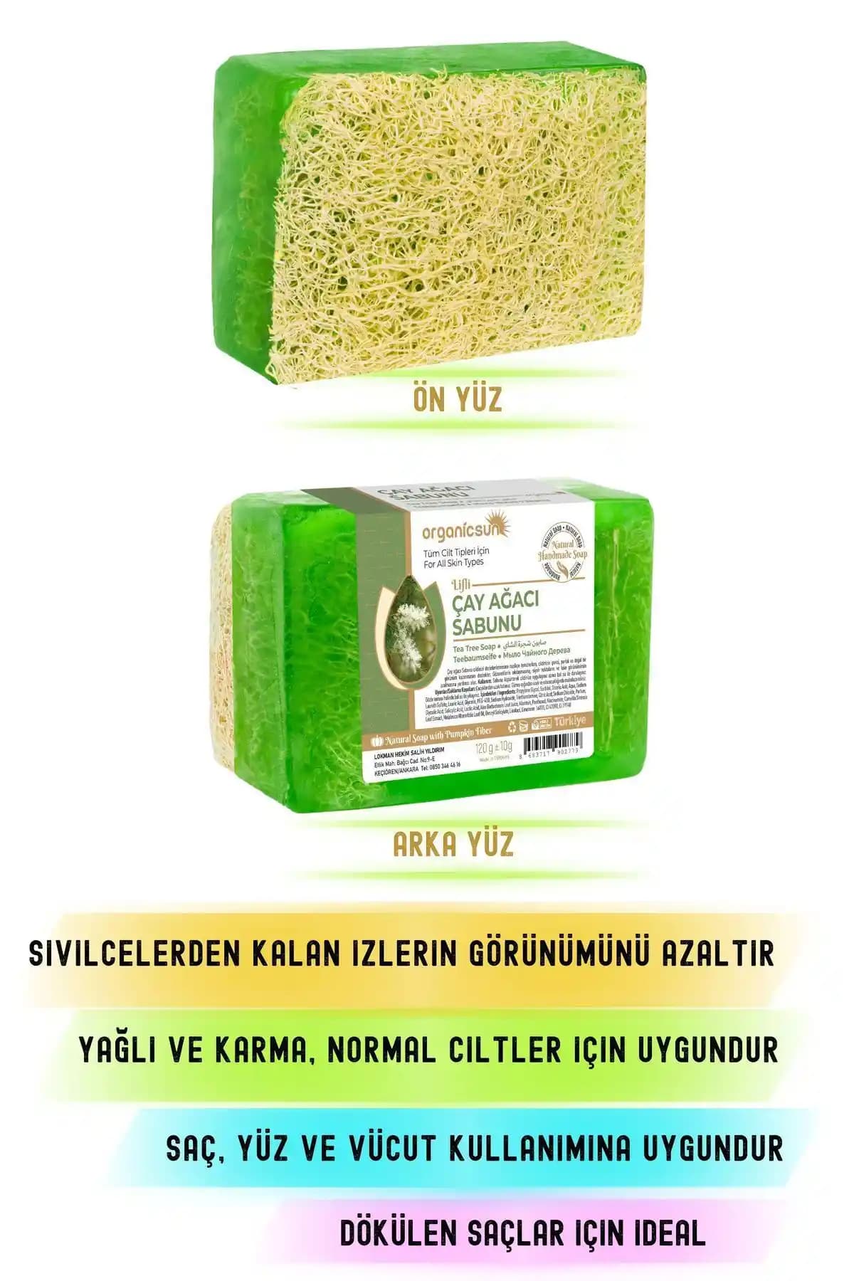 Organicsun Doğal Kabak Lifli Çay Ağacı Sabunu ile Temiz ve Sağlıklı Cilt Bakımı