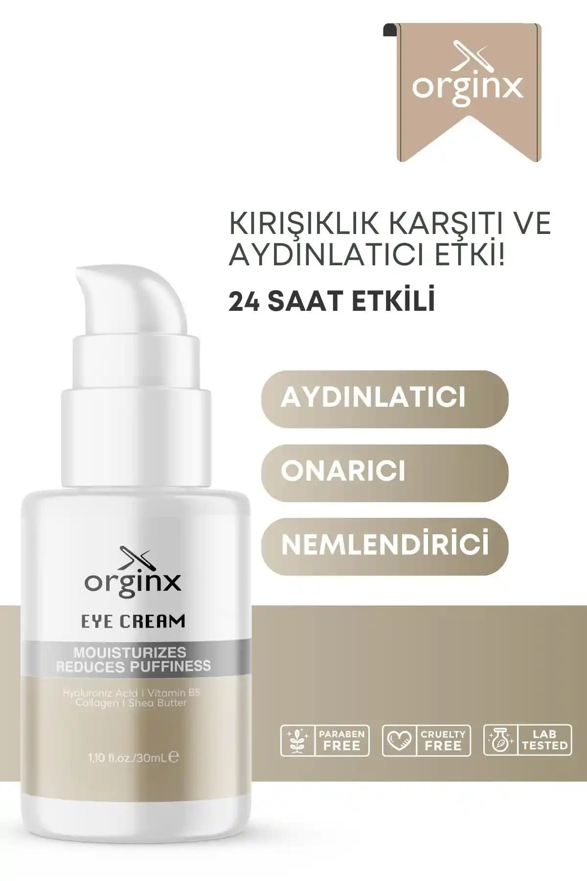 Orginx Göz Altı Torbası ve İnce Çizgi Karşıtı Krem: Hassas Göz Çevresi Bakımında Yenilikçi Çözüm