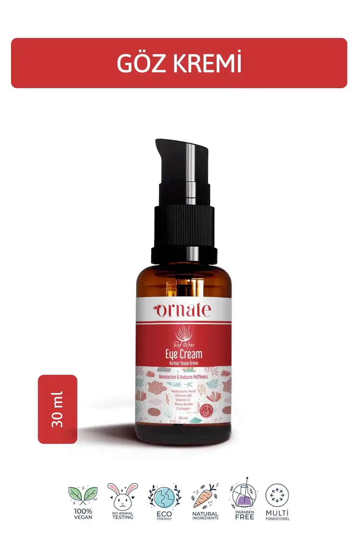 ORNATE Göz Altı Koyu Görünüm ve Kırışıklık Karşıtı Nemlendirici Ürün Özellikleri ve Faydaları