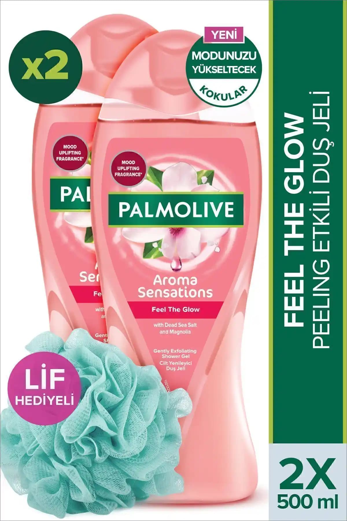 Palmolive Aroma Sensations Feel The Glow Doğal Duş Jeli - Organik ve Peeling Etkili Cilt Temizliği