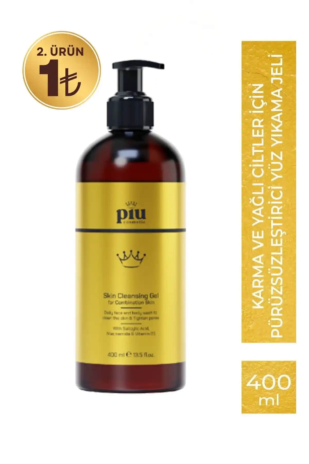 Piu Cosmetic Karma ve Yağlı Ciltler İçin Temizleyici Yüz Yıkama Jeli Özellikleri ve Faydaları