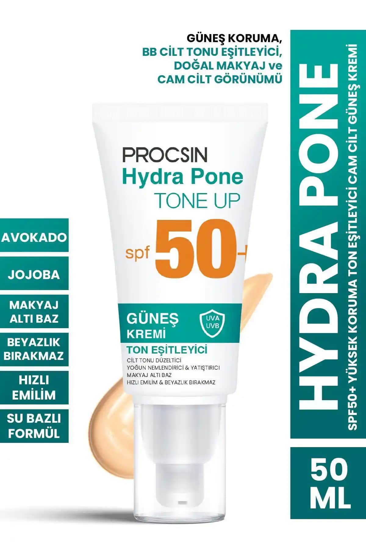 PROCSIN Hydra Pone SPF50+ Güneş Kremi: Yüksek Koruma ve Doğal Ton Eşitleyici Özellikleriyle