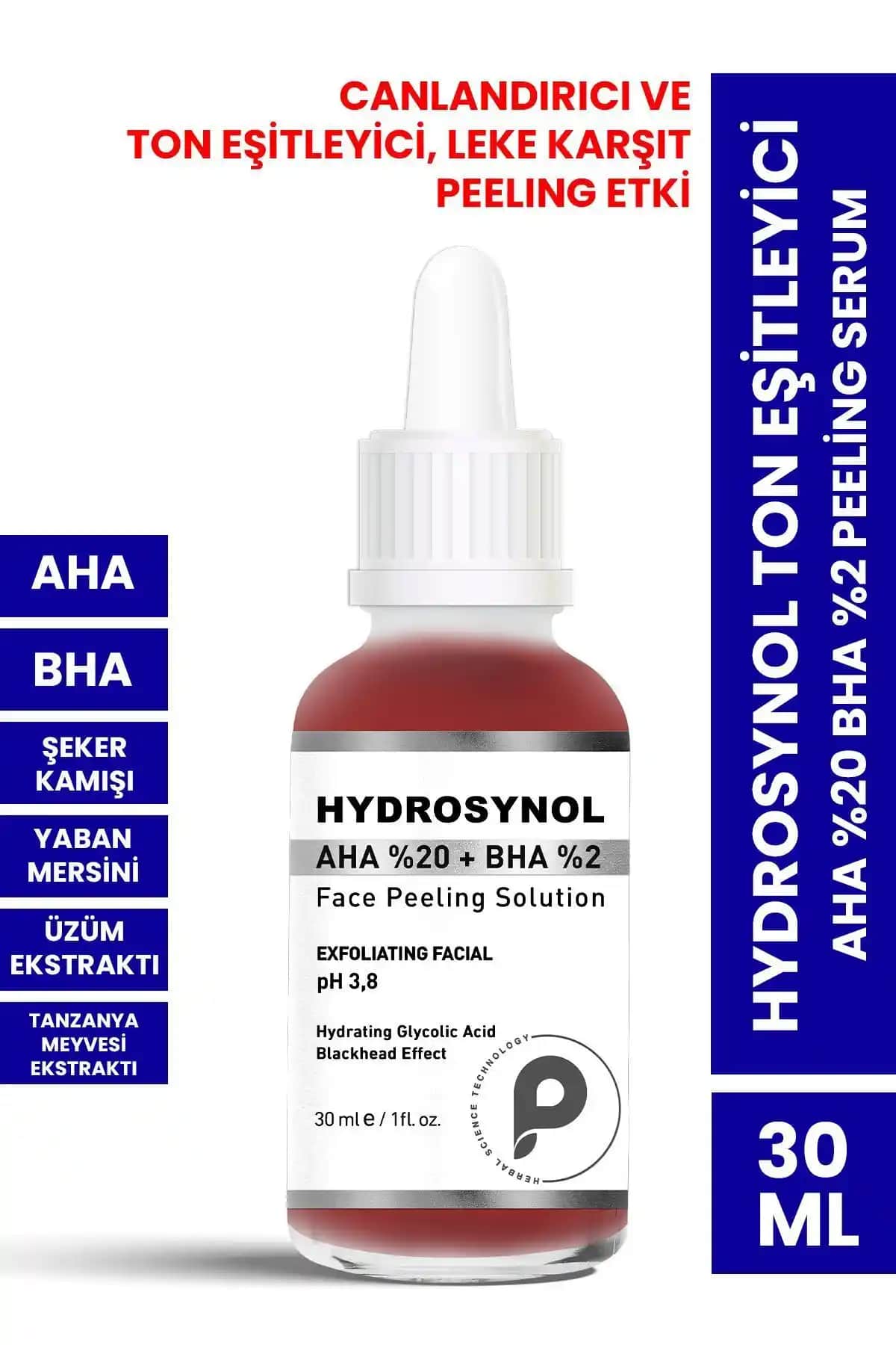 PROCSIN Hydrosynol Ton Eşitleyici Peeling Serumu - Hassas ve Kuru Ciltler İçin Doğal Bakım