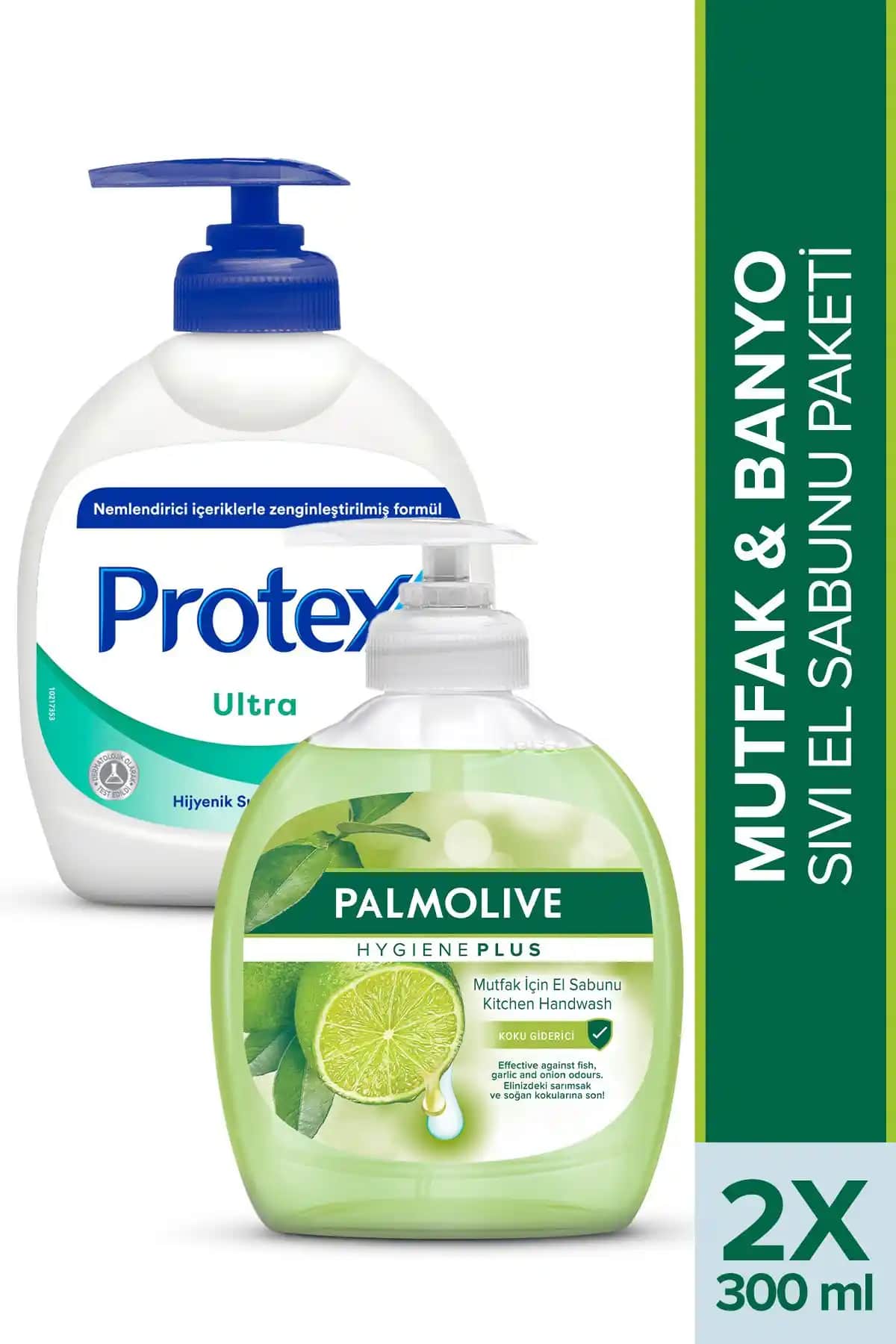Protex Palmolive Mutfak ve Banyo Sıvı El Sabunu Paketi - Temizlik ve Ferahlık İçin
