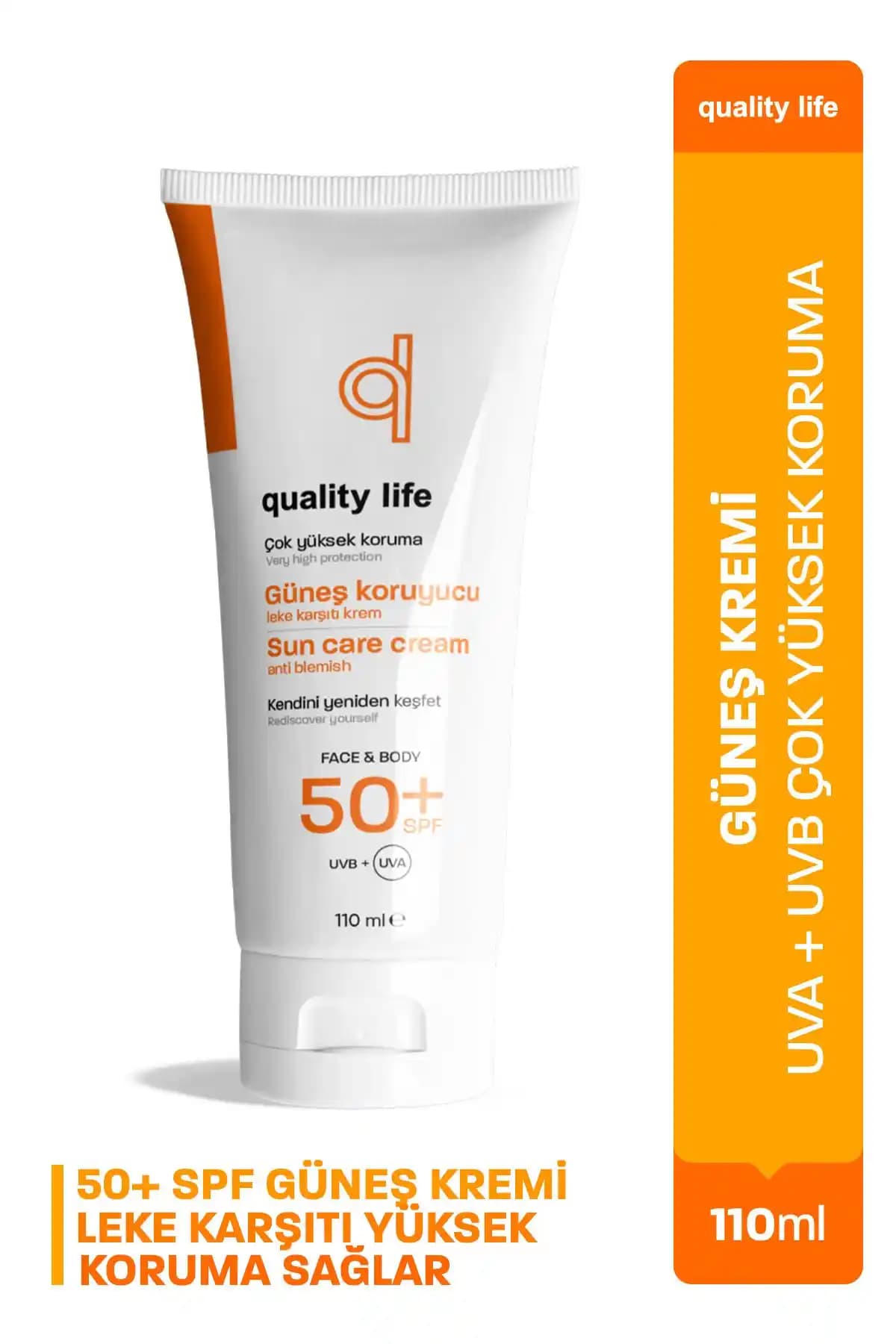 Quality Life Güneş Kremi SPF 50+ ile Güçlü ve Hassas Ciltler İçin Etkili Koruma