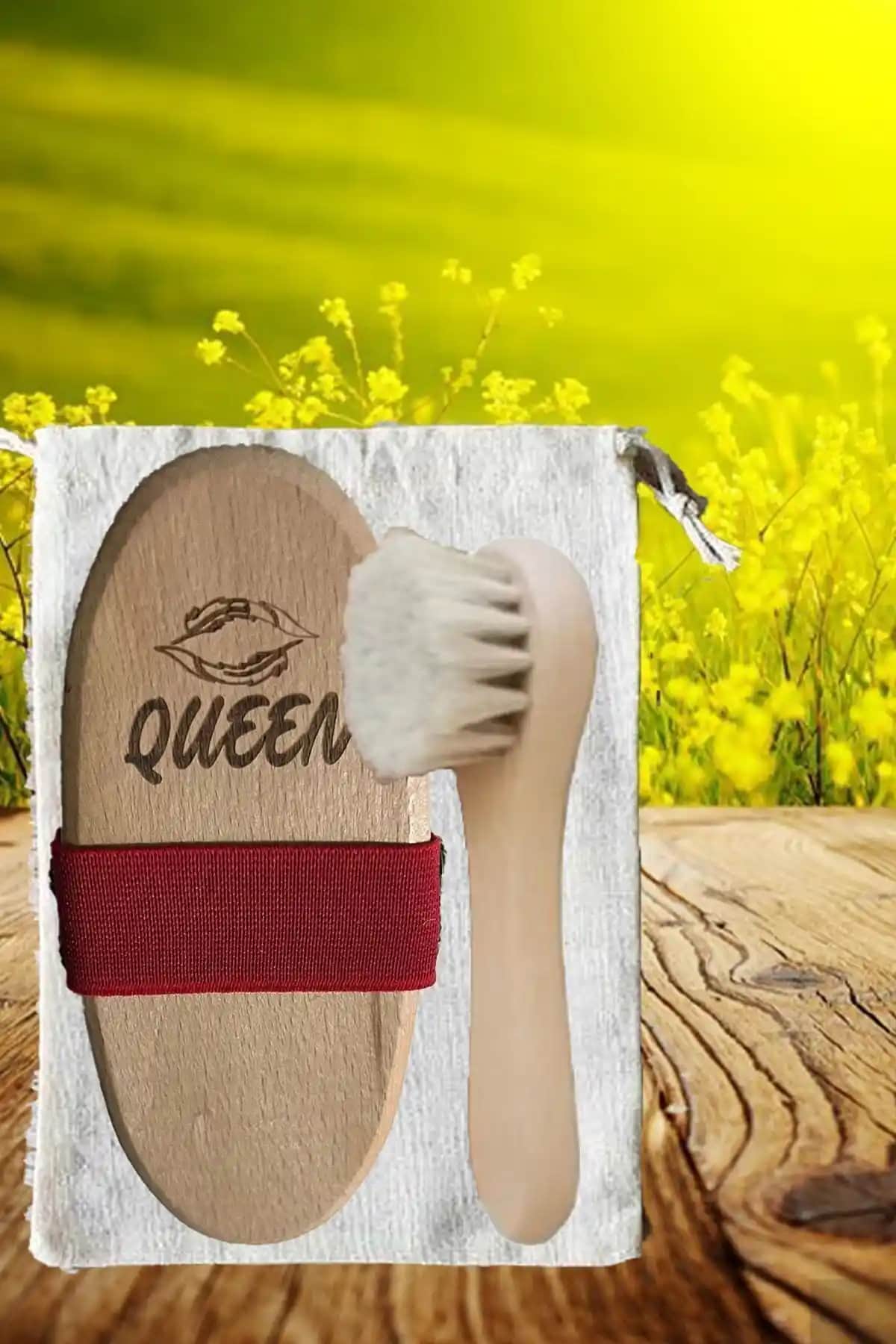 QUEEN Doğal At Kılı Selülit ve Yüz Fırçası: Doğal Güzellik ve Bakımın Yeni Adresi