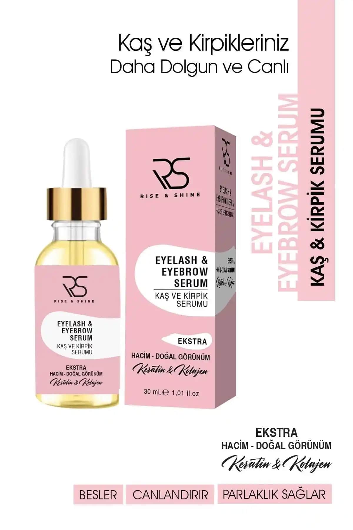 Rise and Shine Kaş ve Kirpik Serumu ile Doğal Güzelliğinizi Ortaya Çıkarın