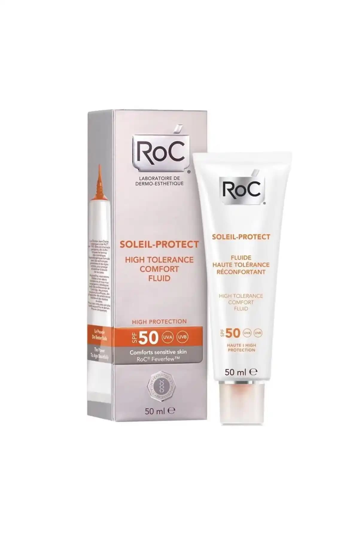 Roc Soleil Protect SPF50 Kırışık Karşıtı Yüz Nemlendiricisi Güneş Koruma ve Yaşlanma Karşıtı