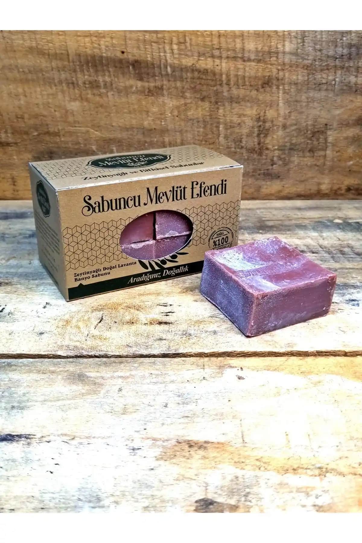 Sabuncu Mevlüt Efendi Doğal Lavanta Banyo Sabunu Türkiye'nin Elazığ Şehrinden Gelen Saf ve Geleneksel Ürün