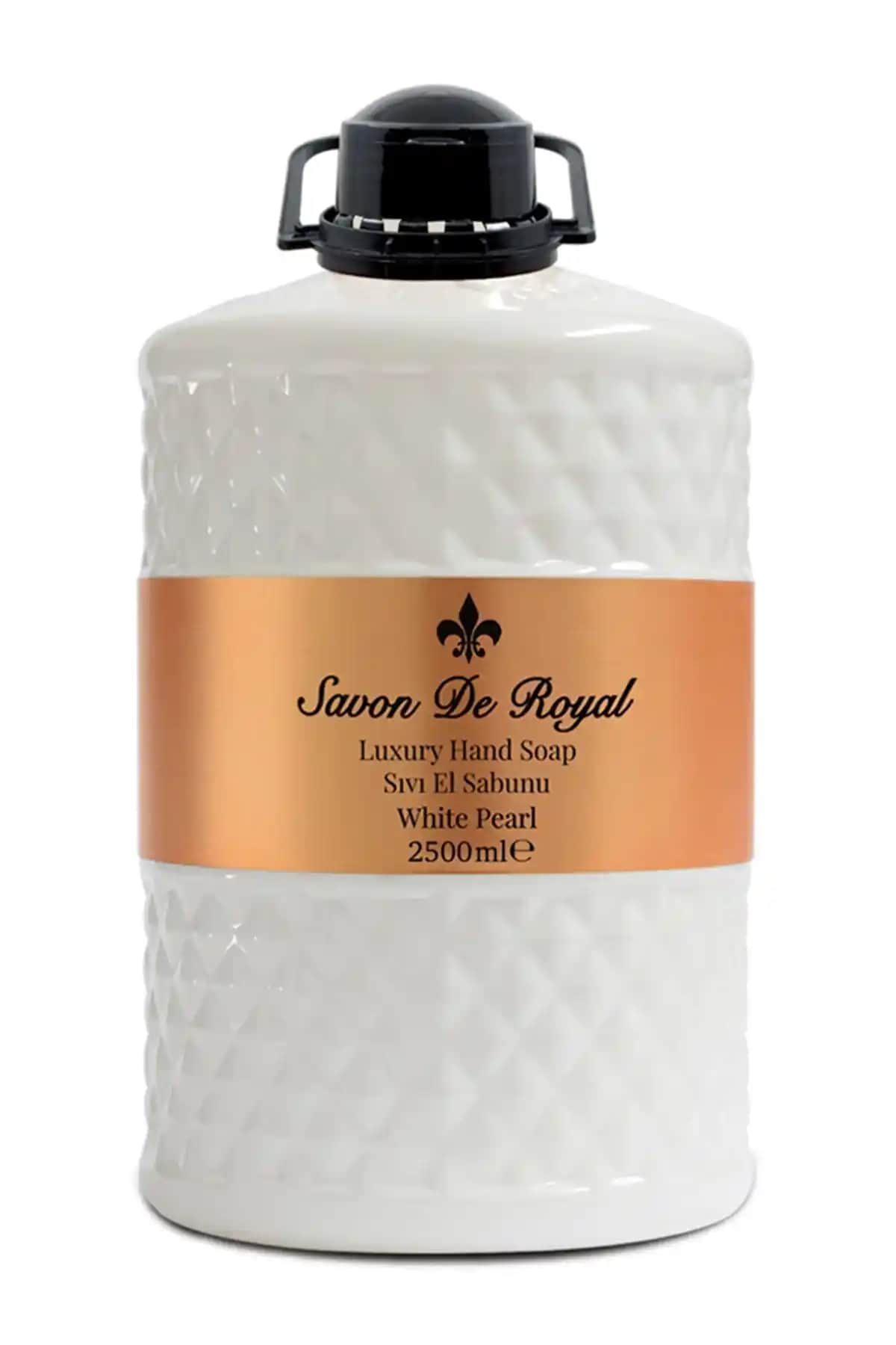 Savon de Royal Luxury Vegan Sıvı Sabun White Pearl Doğal ve Şık Temizlik Ürünü