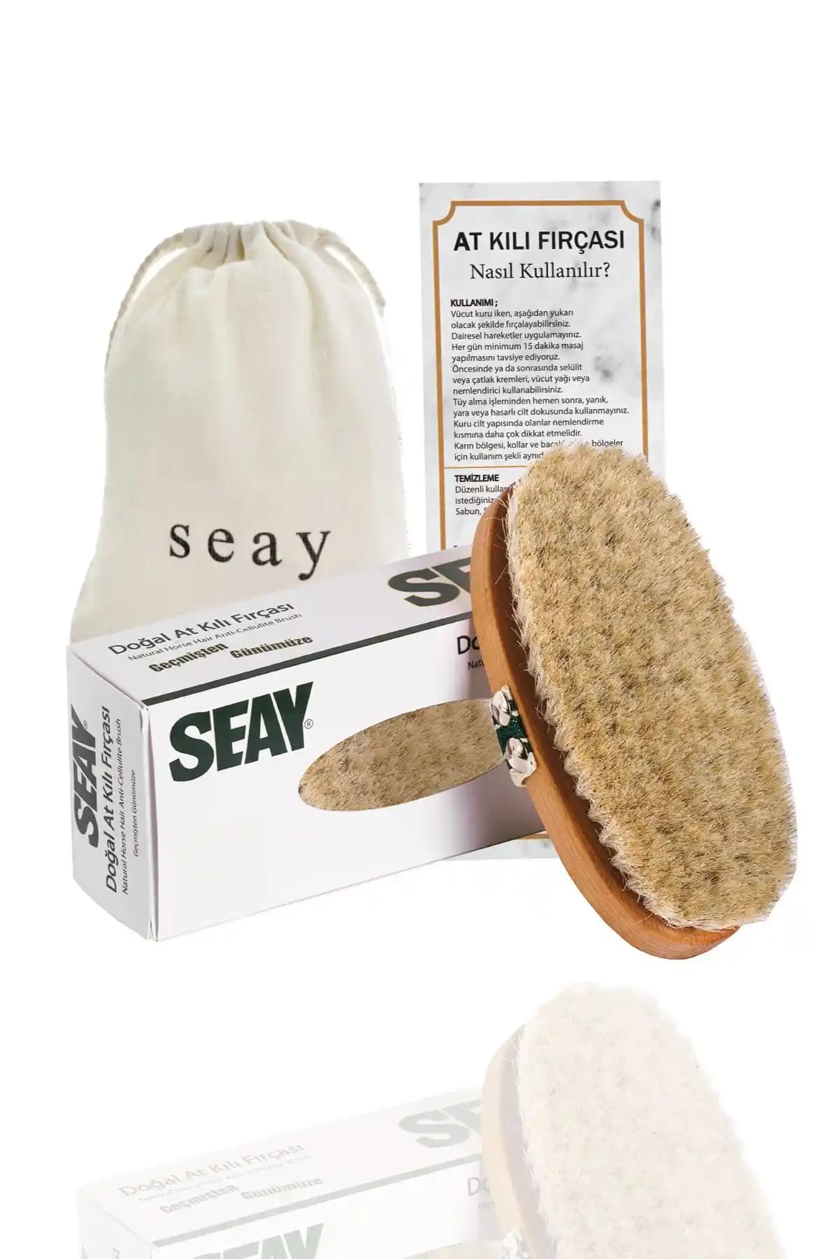 Seay Doğal Sertifikalı At Kılı Fırçası: Cilt Sağlığı ve Güzellik İçin Doğal Çözüm