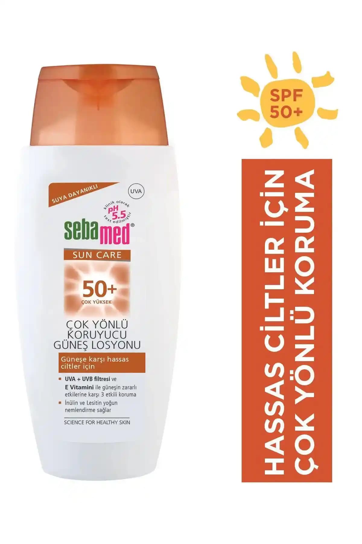 Sebamed Güneş Losyonu SPF 50+ Güçlü ve Hassas Ciltler İçin Güvenilir Koruma