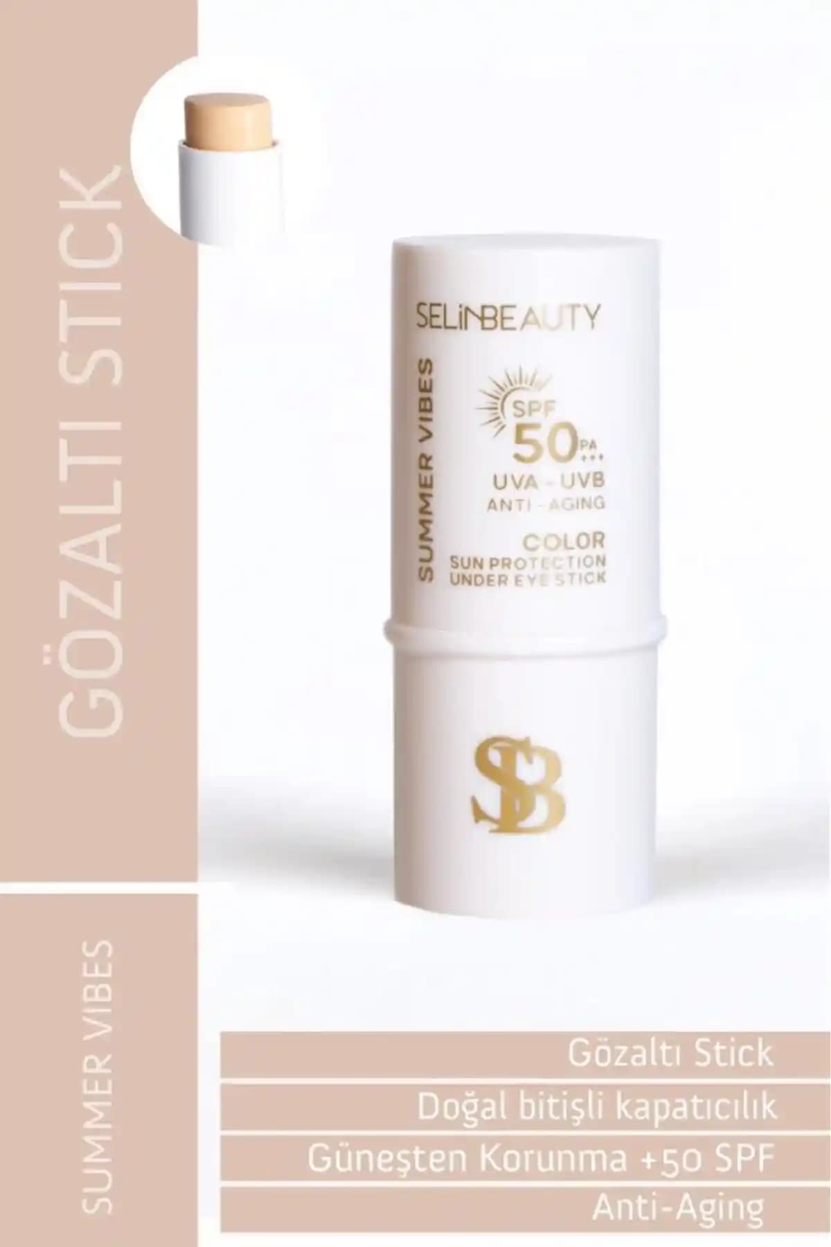 Selin Beauty SPF50 Göz Altı Stick: Yüksek Güneş Koruması ve Hassas Göz Çevresi Bakımı
