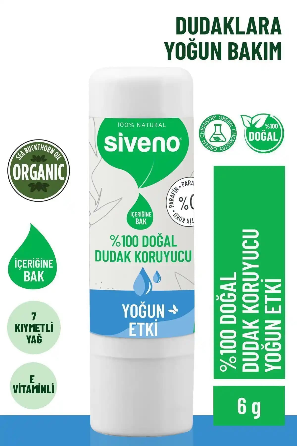 Siveno %100 Doğal Dudak Koruyucu: Organik ve Güvenilir Dudak Bakım Ürünü