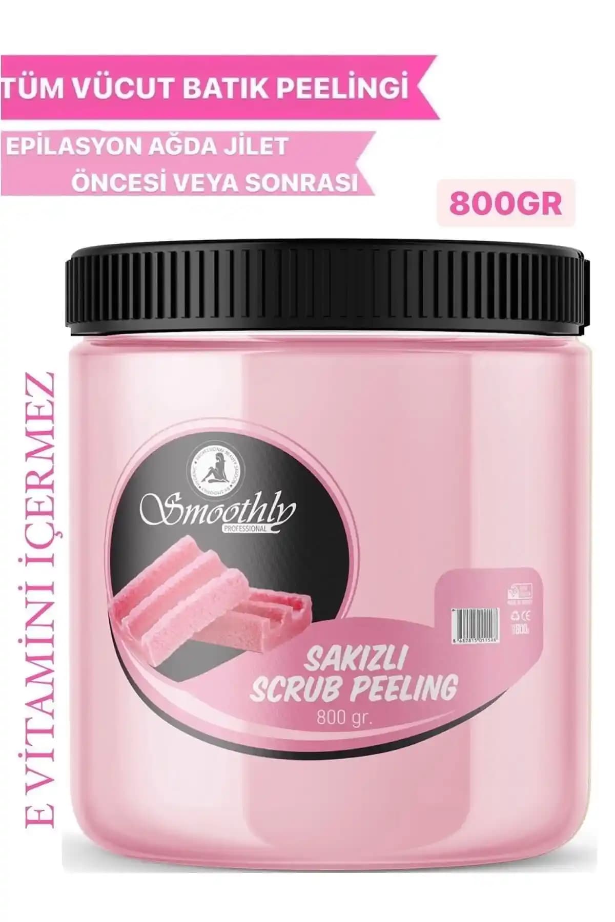 Smoothly Profesyonel Manikür Pedikür Peeling Bubble Gum Sakızlı 800gr Cilt Bakım Ürünü