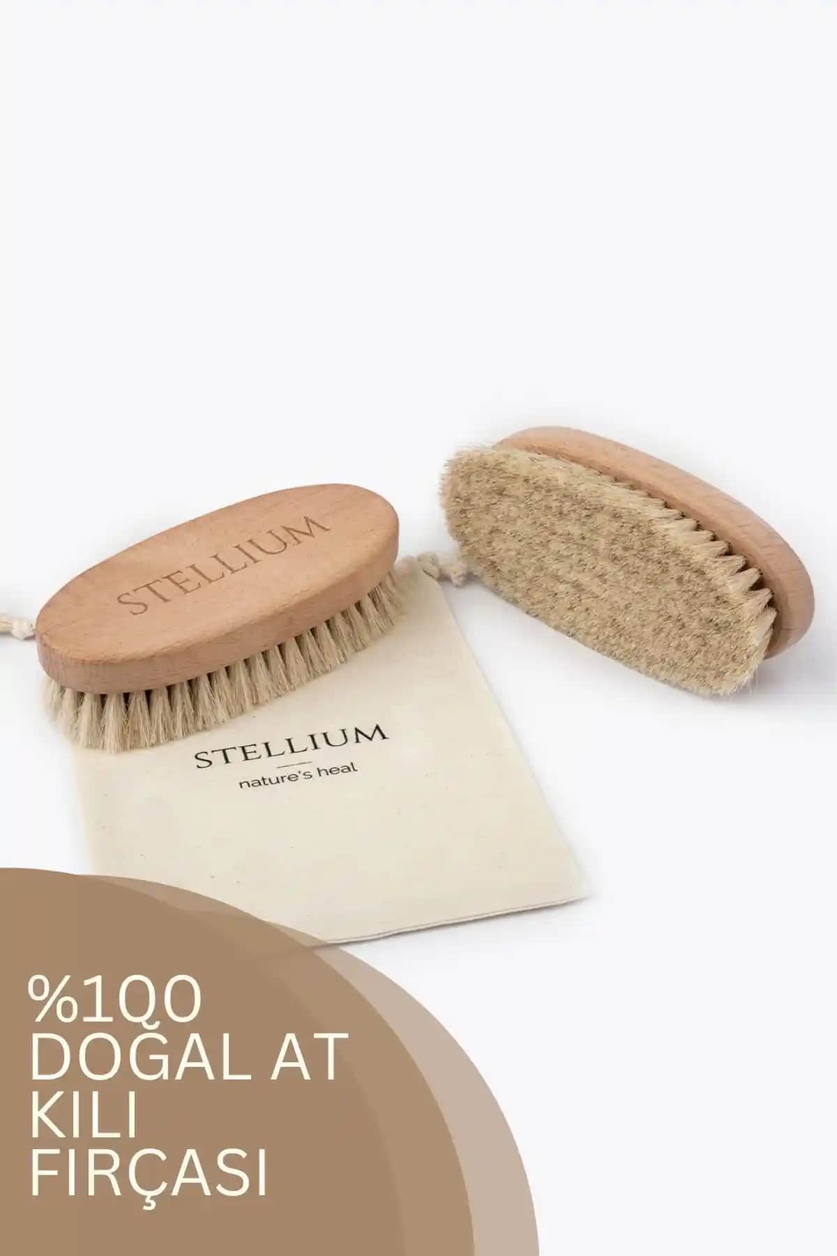 STELLIUM %100 Doğal At Kılı Fırçası ile Selülit ve Cilt Sorunlarına Doğal Çözüm