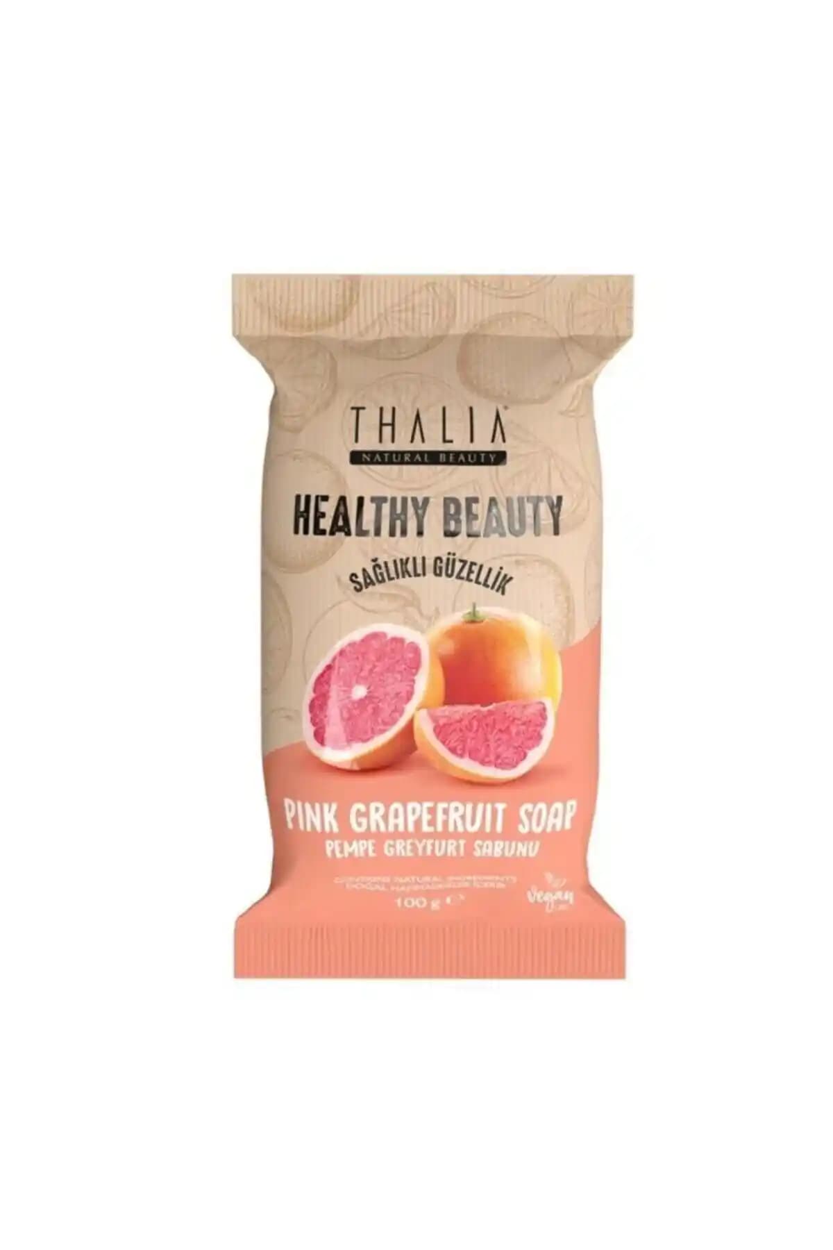 Thalia Pembe Greyfurt Özlü Doğal Katı Sabun Cilt Sağlığını Destekleyen Doğal Güzellik Ürünü