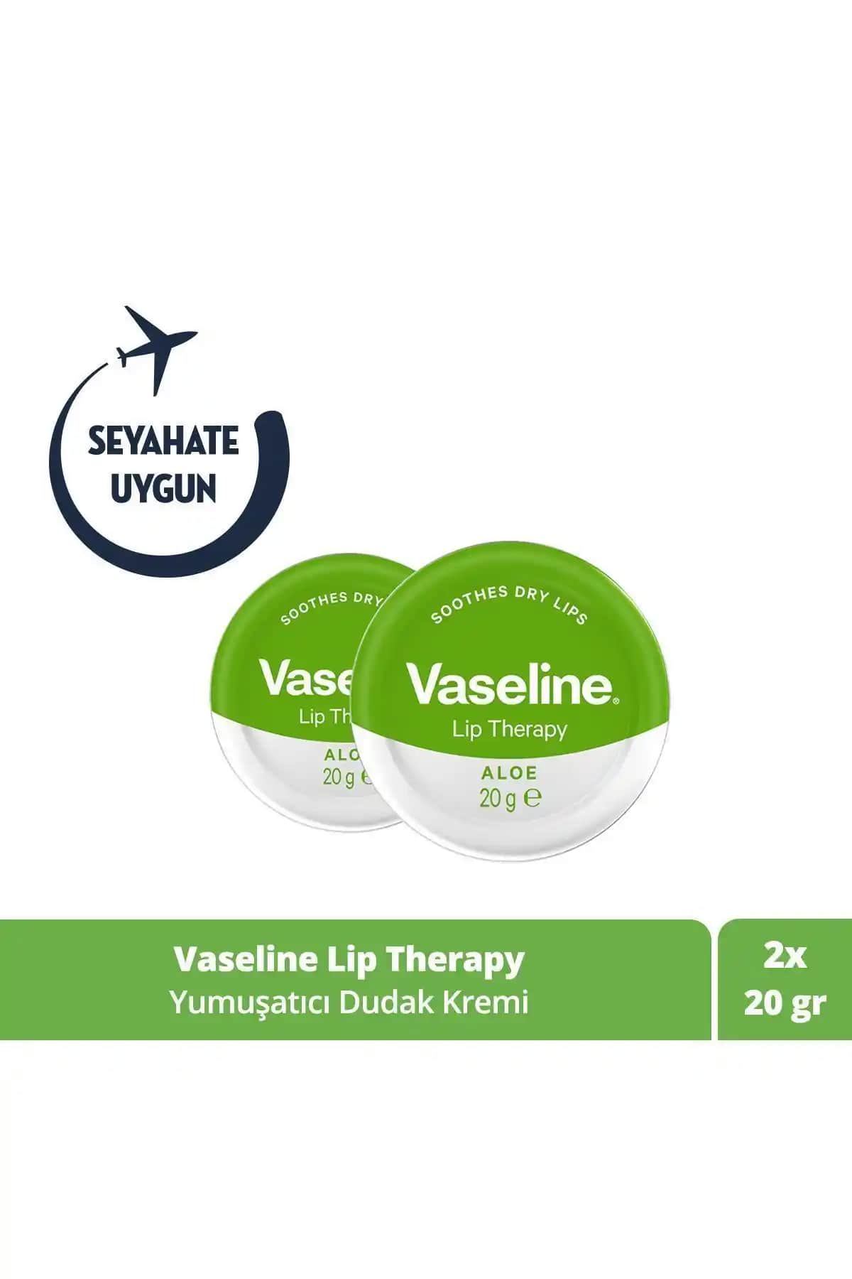 Vaseline Lip Therapy Yumuşatıcı Dudak Kremi Aloe Vera Özlü Dudak Bakımı