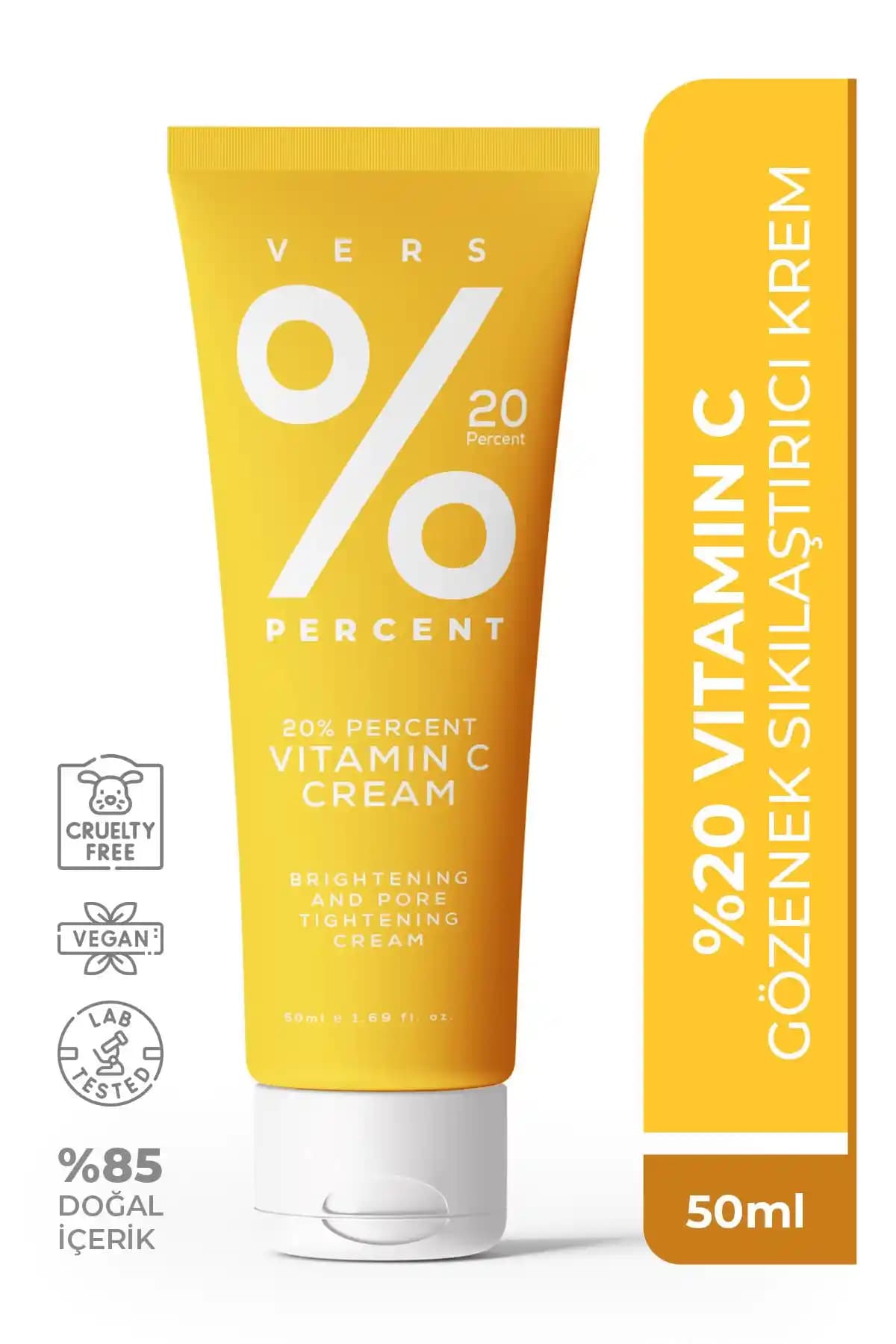 Vers Percent Aydınlatıcı ve Gözenek Sıkılaştırıcı Krem: Cilt Parlaklığı ve Sağlığı İçin Etkili Çözüm